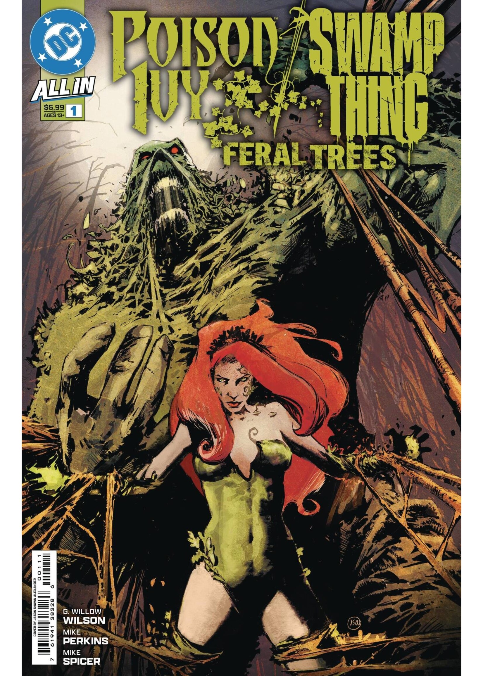 . POISON IVY/SWAMP THING FERAL TREES #1