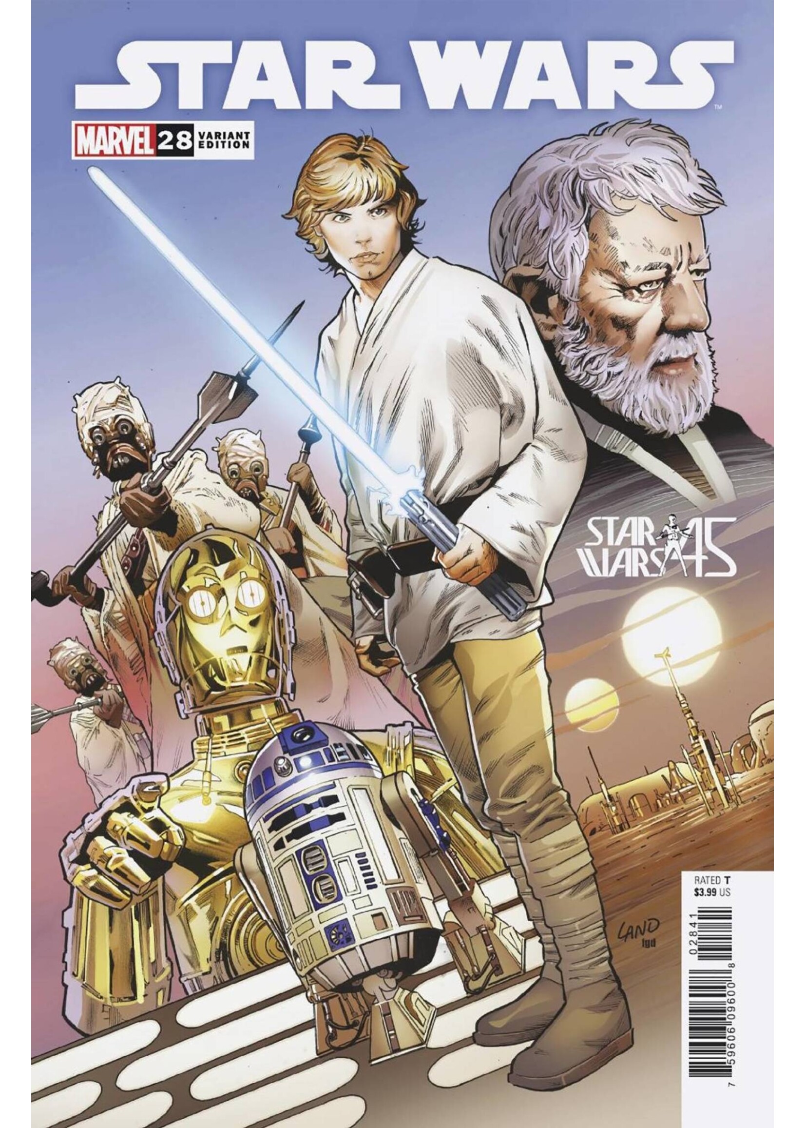 . STAR WARS #28 LAND NEW HOPE 45TH ANNIVERSARY VAR