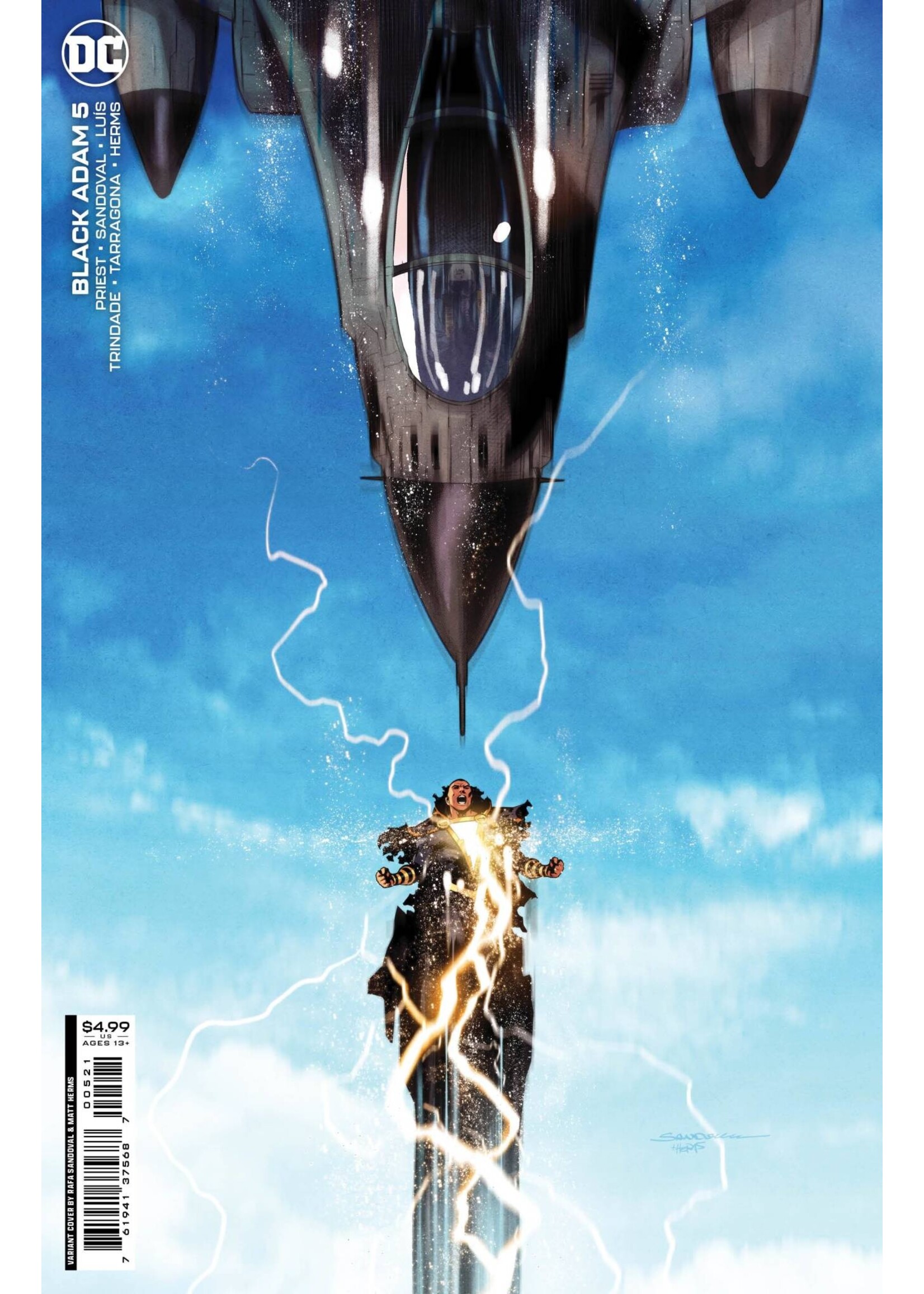 . BLACK ADAM #5 CVR B RAFA SANDOVAL CARD STOCK VAR