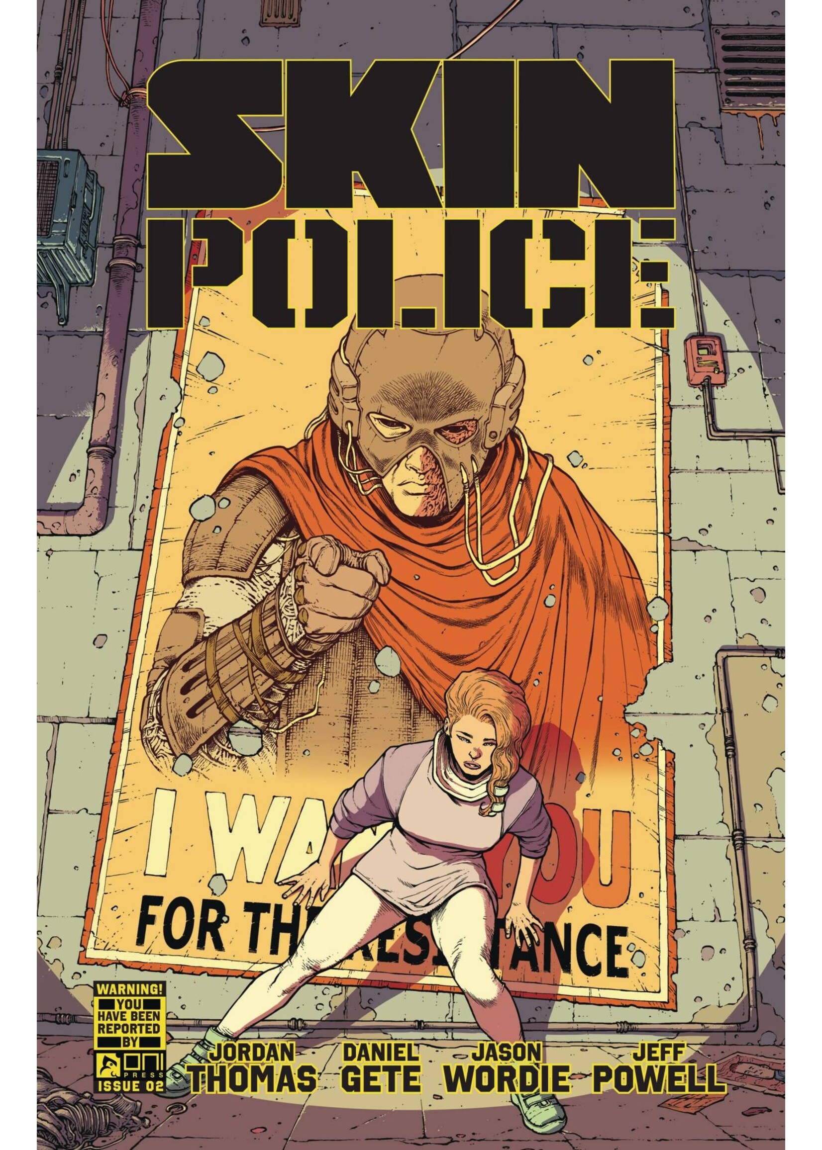 ONI PRESS SKIN POLICE #2 (OF 4) CVR A GETE & WORDIE (MR)