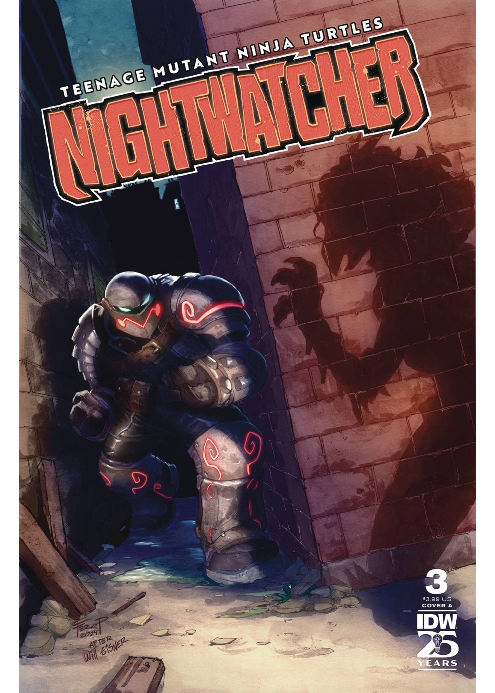 . TEENAGE MUTANT NINJA TURTLES NIGHTWATCHER #3 CVR A PE