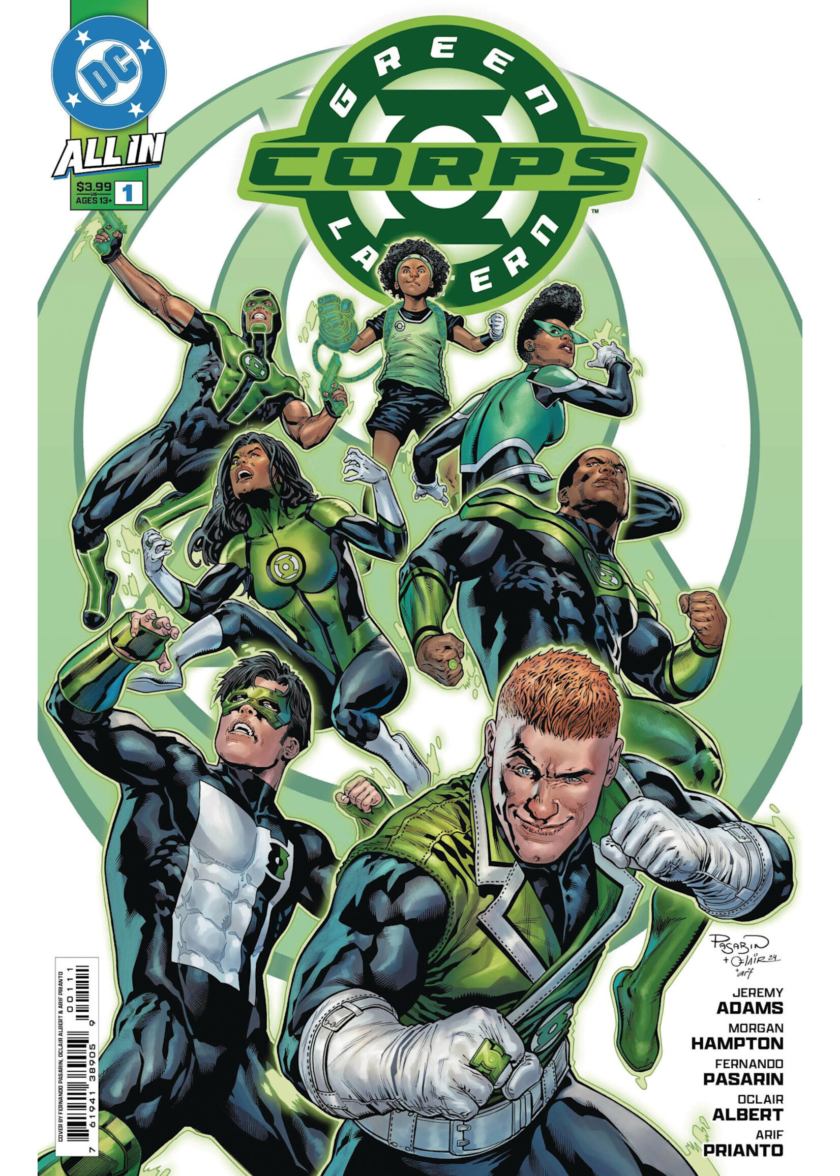 . GREEN LANTERN CORPS (2025) #1 CVR A PASARIN & ALBERT