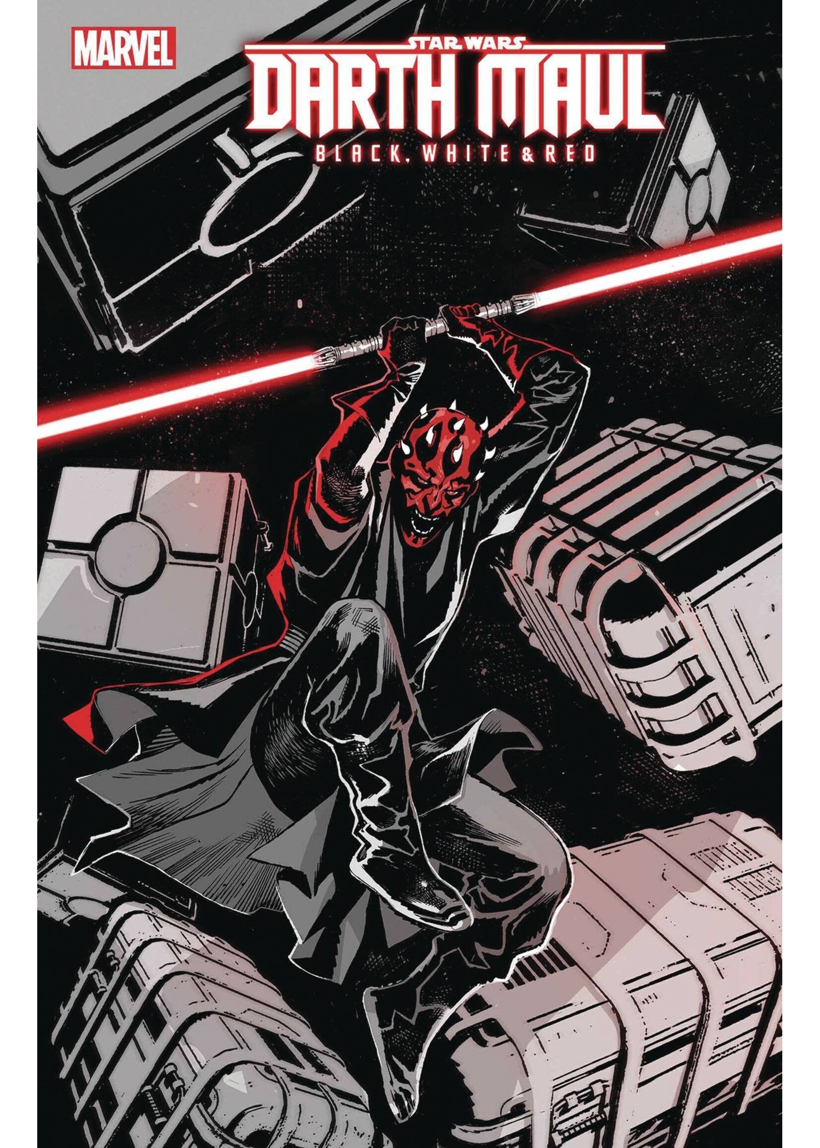 . STAR WARS DARTH MAUL BLACK WHITE & RED #3
