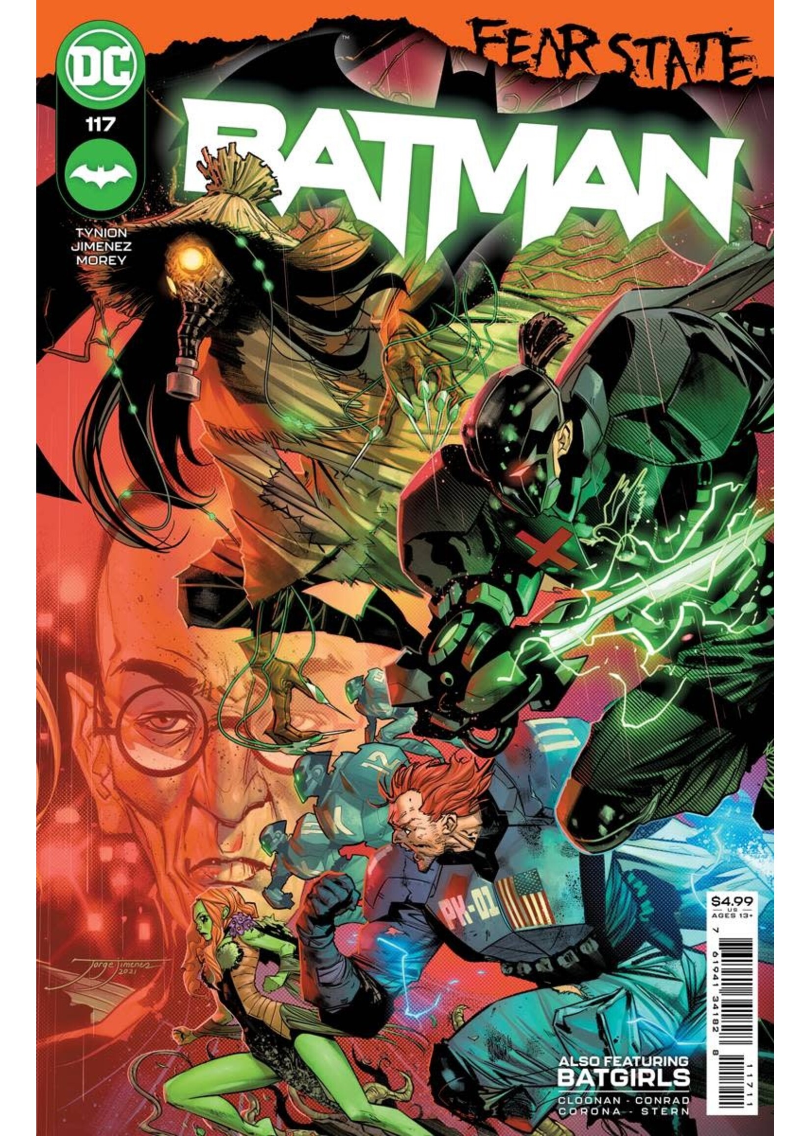 . BATMAN (2016) #117 CVR A JORGE JIMENEZ (FEAR STATE)