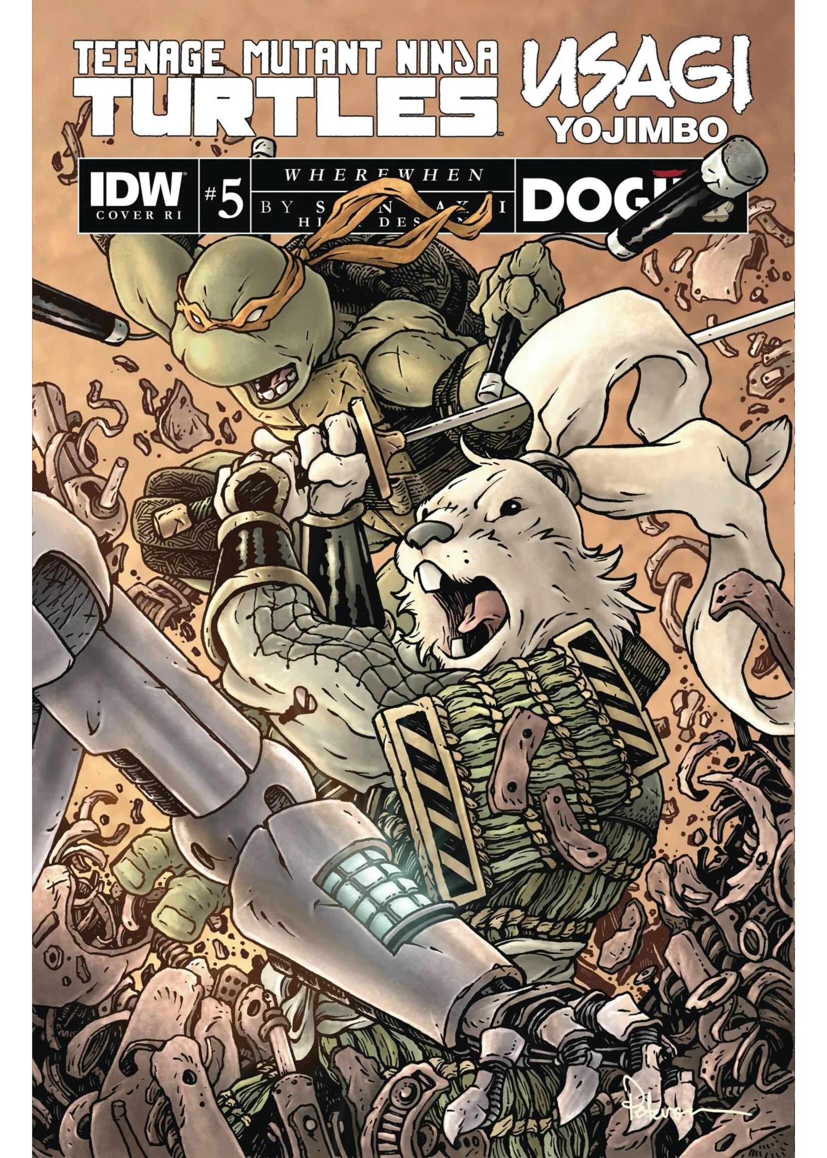 . TMNT USAGI YOJIMBO WHEREWHEN #5 CVR C 10 COPY INCV MYER