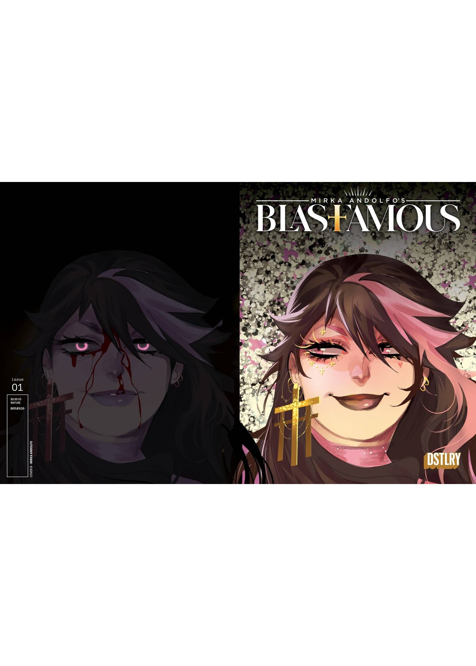 DSTLRY MEDIA, INC BLASFAMOUS #1 CVR B ANDOLFO