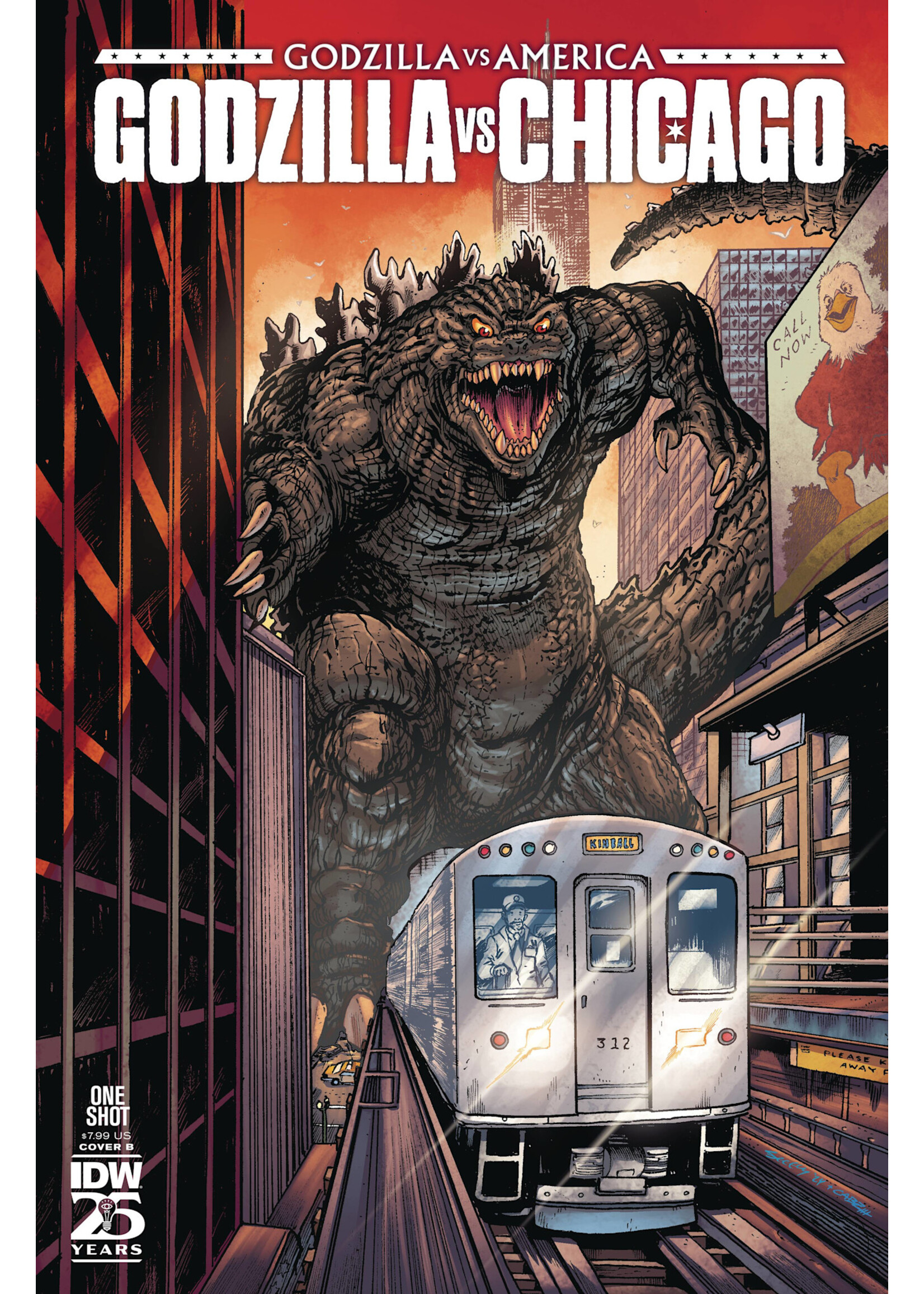 . GODZILLA VS AMERICA CHICAGO CVR B
