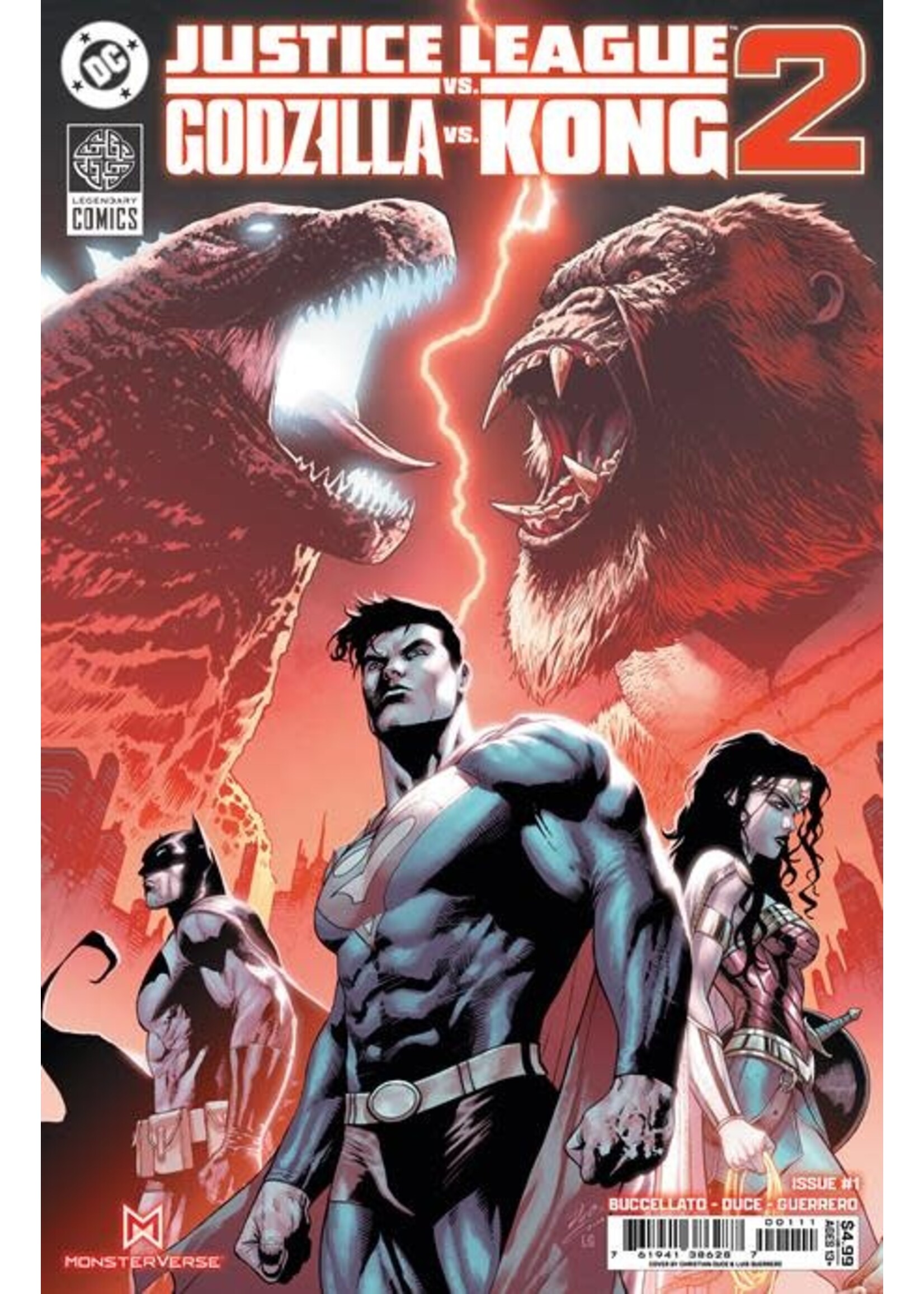 DC COMICS JUSTICE LEAGUE VS GODZILLA VS KONG 2 #1 (OF 7) CVR A DUCE