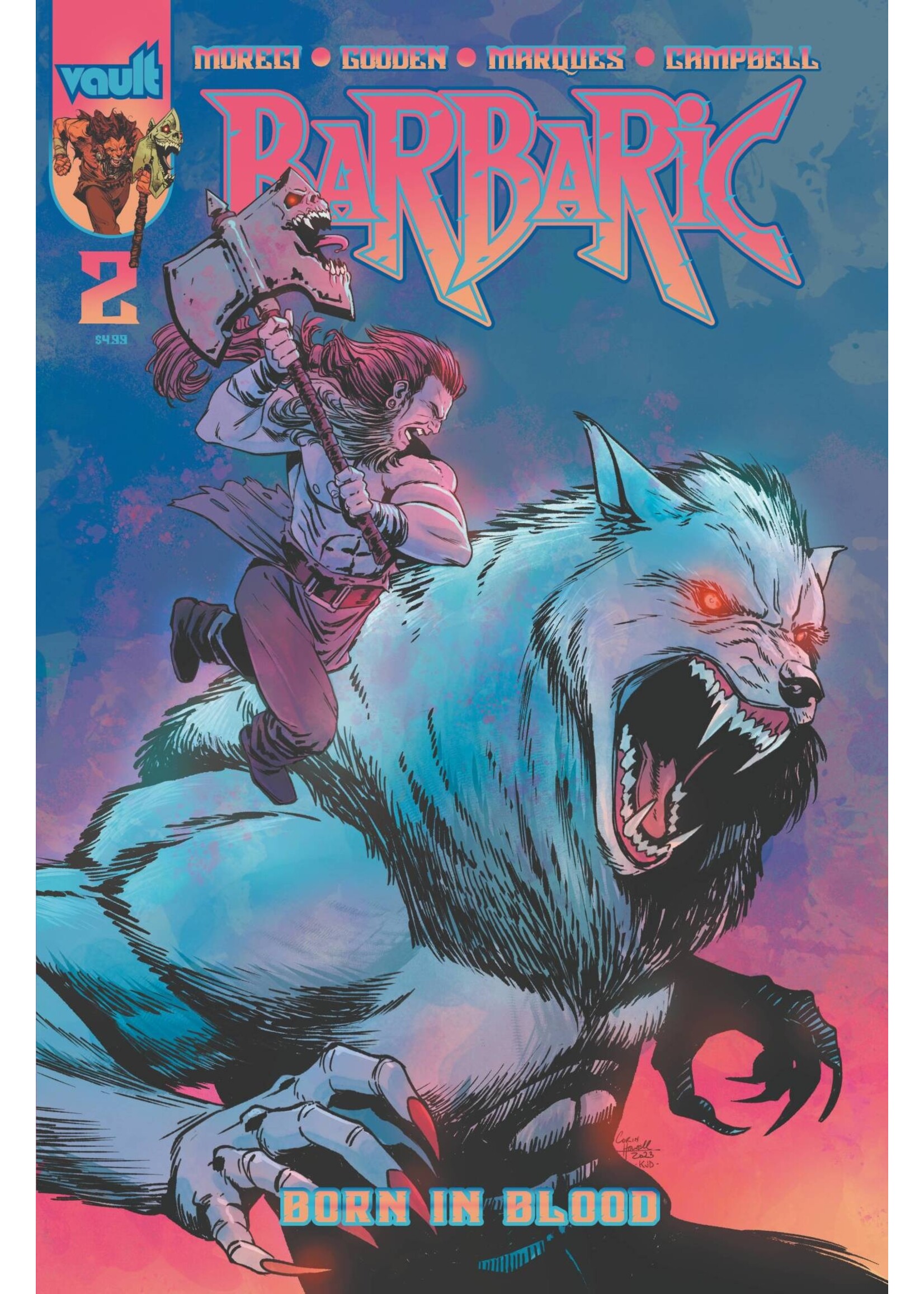 . BARBARIC BORN IN BLOOD #2 CVR B HOWELL PREMIUM VAR