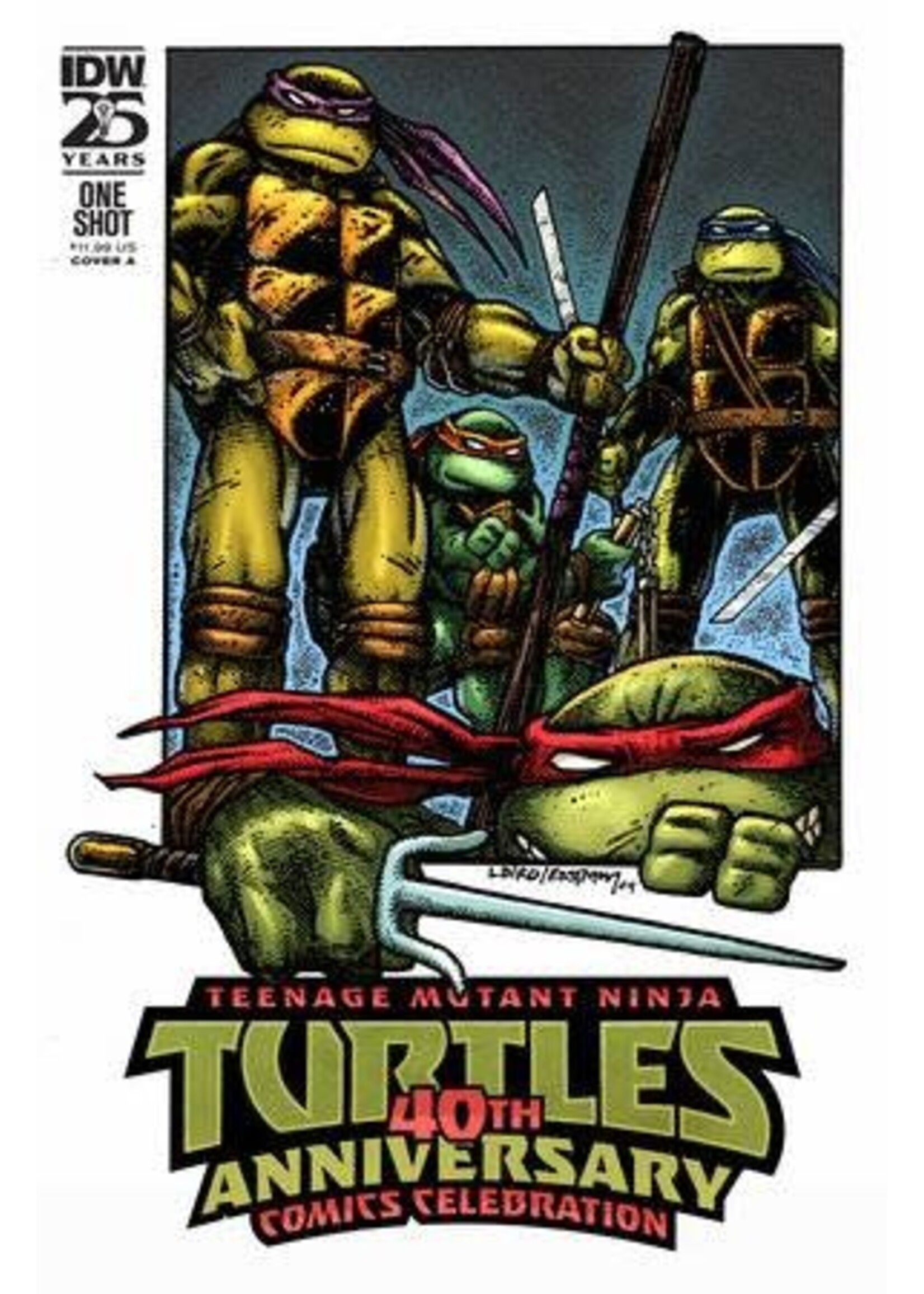 . TMNT 40TH ANNIVERSARY CELEBRATION #1 CVR A LAIRD & EASTMAN