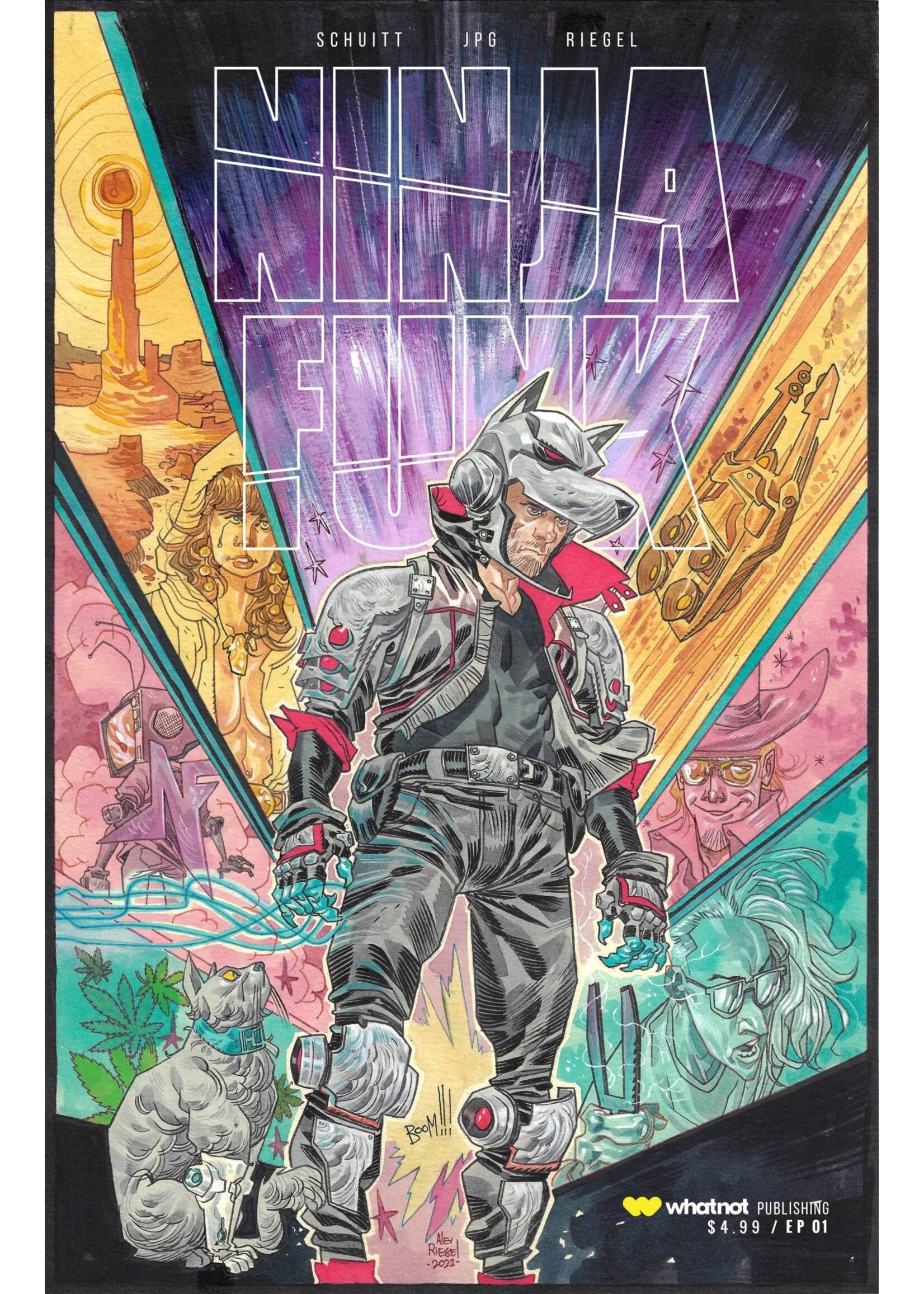 WHATNOT PUBLISHING NINJA FUNK #1 (OF 4) CVR B RIEGEL (MR)