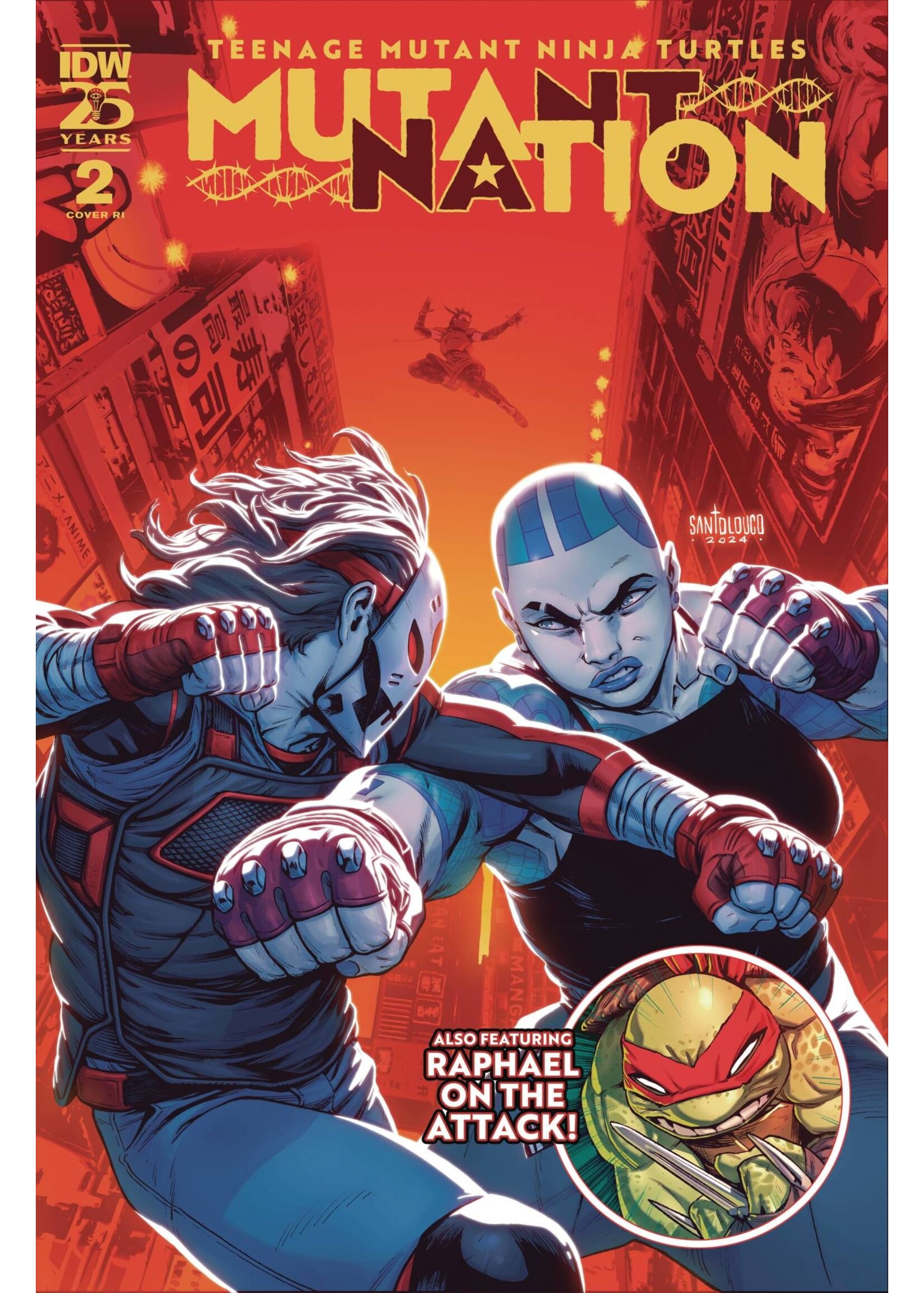 . TMNT MUTANT NATION #2 10 COPY SANTOLOUCO