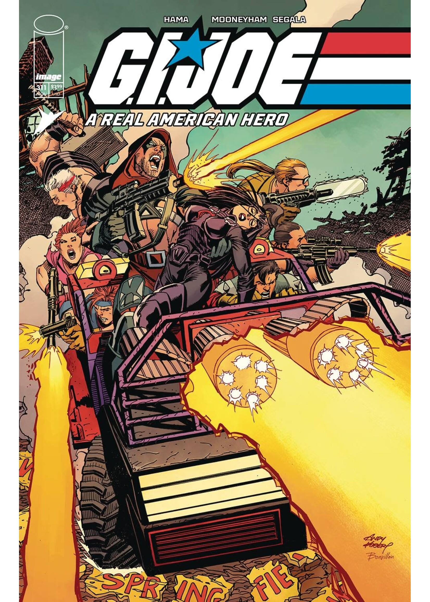 . GI JOE A REAL AMERICAN HERO #311 CVR A KUBERT & BONVILLAIN
