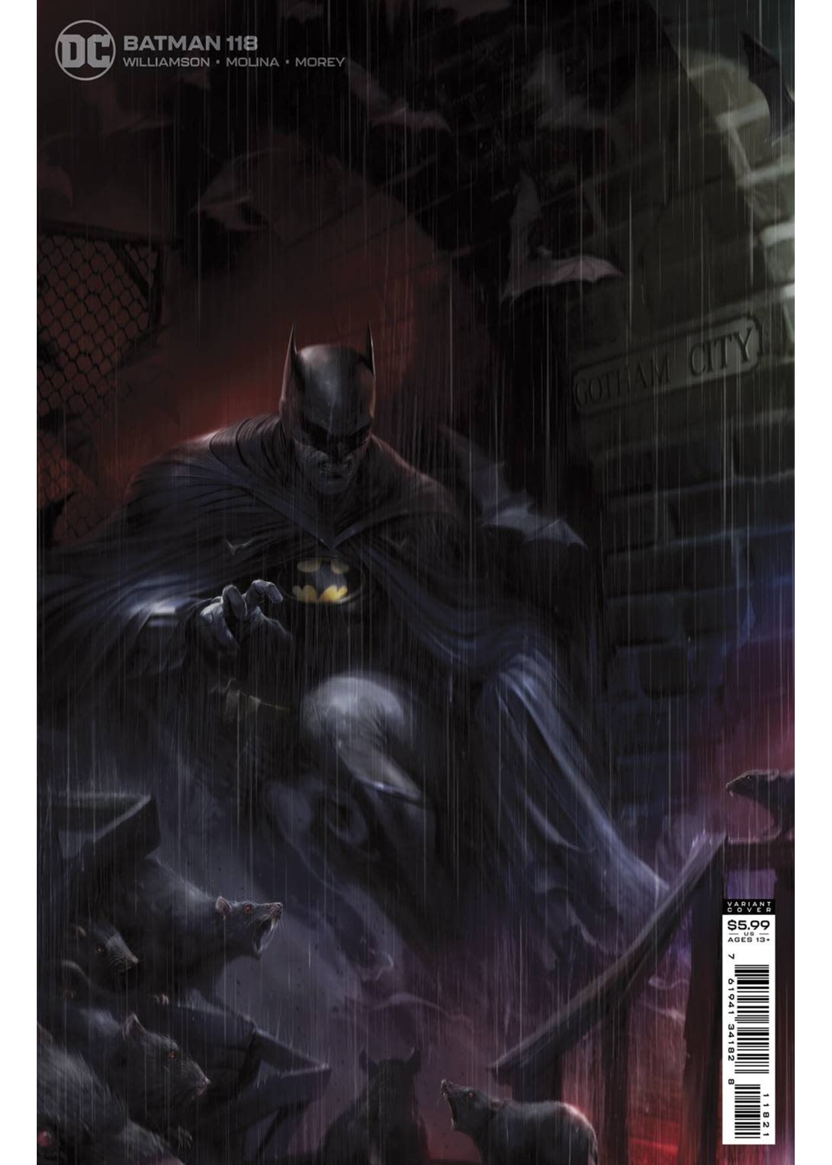 . BATMAN (2016) #118 CVR B FRANCESCO MATTINA CARD STOCK VAR