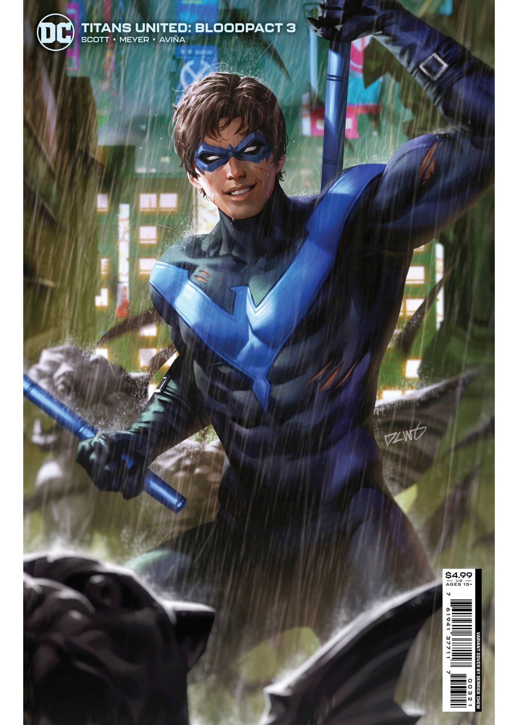 . TITANS UNITED BLOODPACT #3 (OF 6) CVR B CHEW CARD