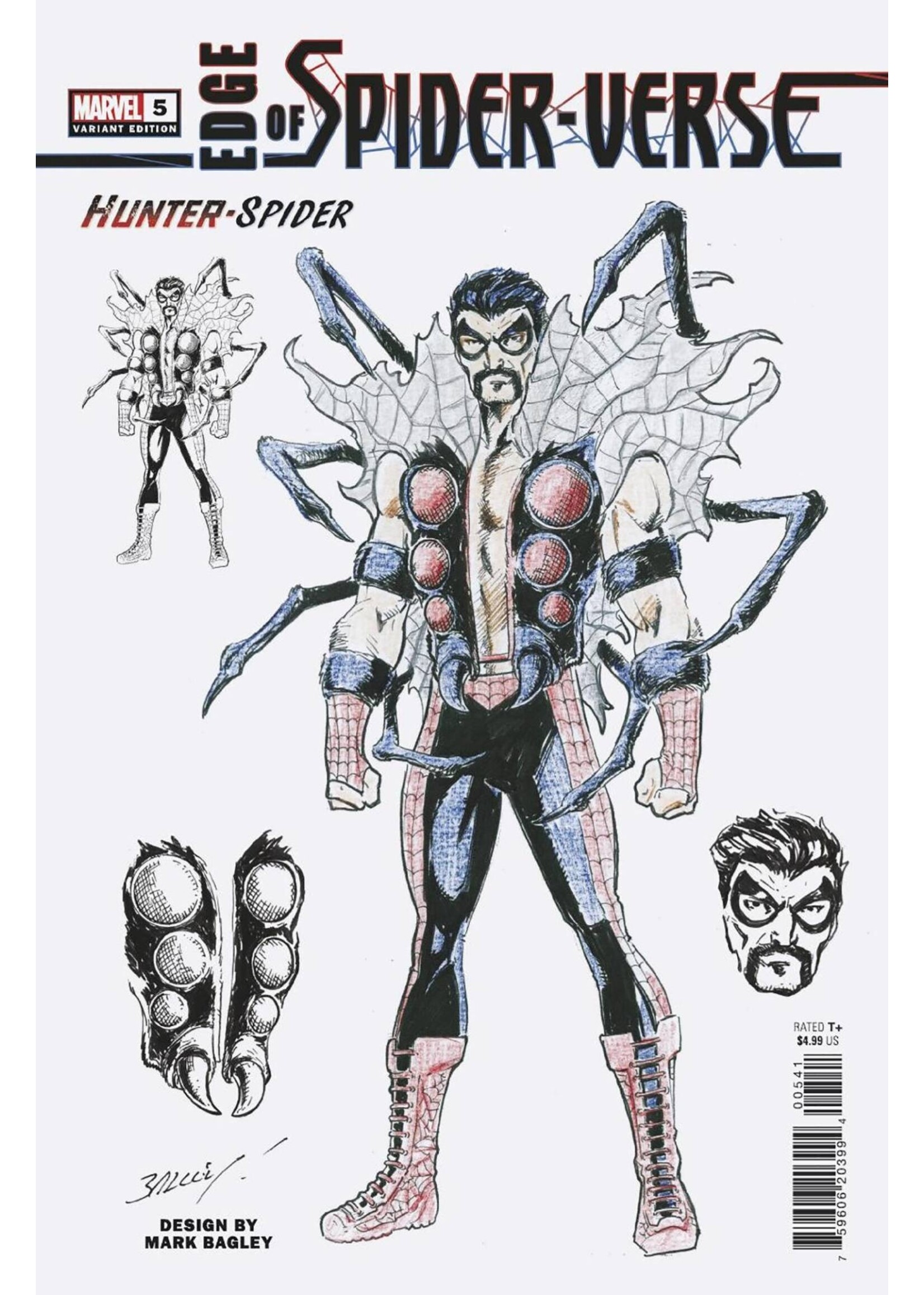 . EDGE OF SPIDER-VERSE (2022) #5 (OF 5) 10 COPY INCV BAGLEY DESIGN VA