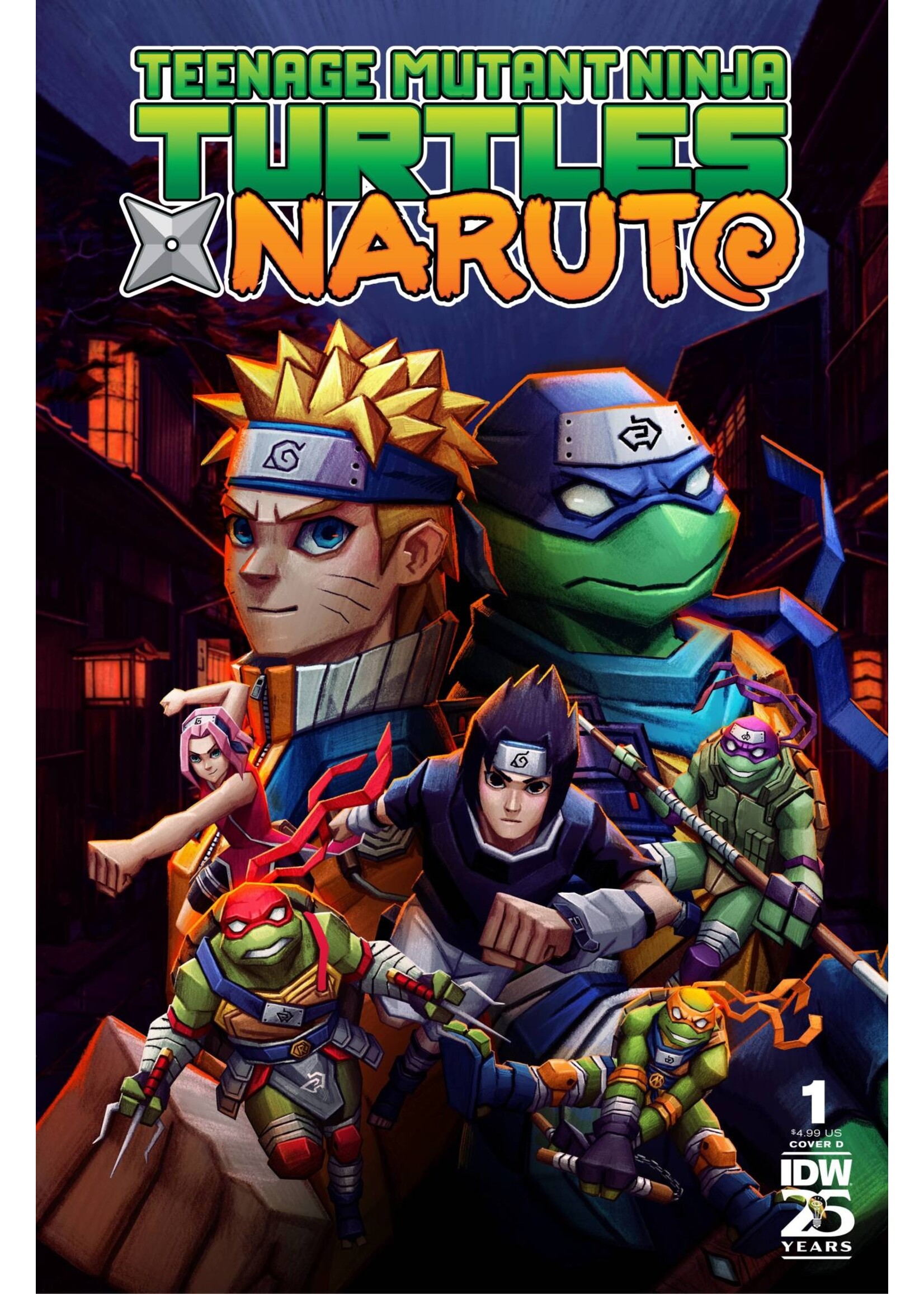 . TEENAGE MUTANT NINJA TURTLES X NARUTO #1 CVR D MONCAYO
