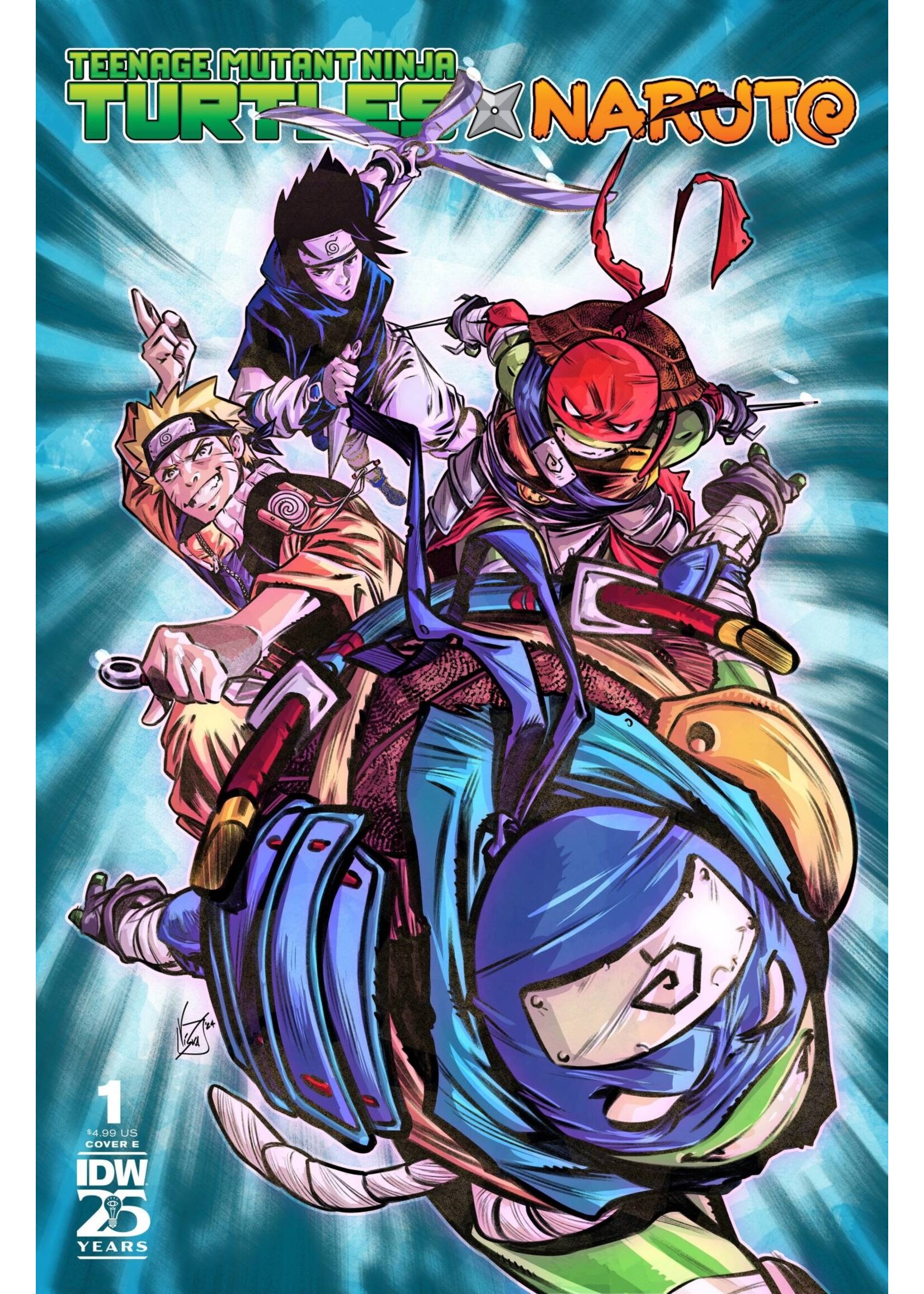 . TEENAGE MUTANT NINJA TURTLES X NARUTO #1 CVR E FEDERICI