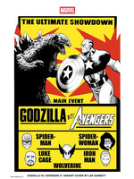 MARVEL COMICS GODZILLA VS. AVENGERS (2025) #1 GARBETT VERSUS VAR