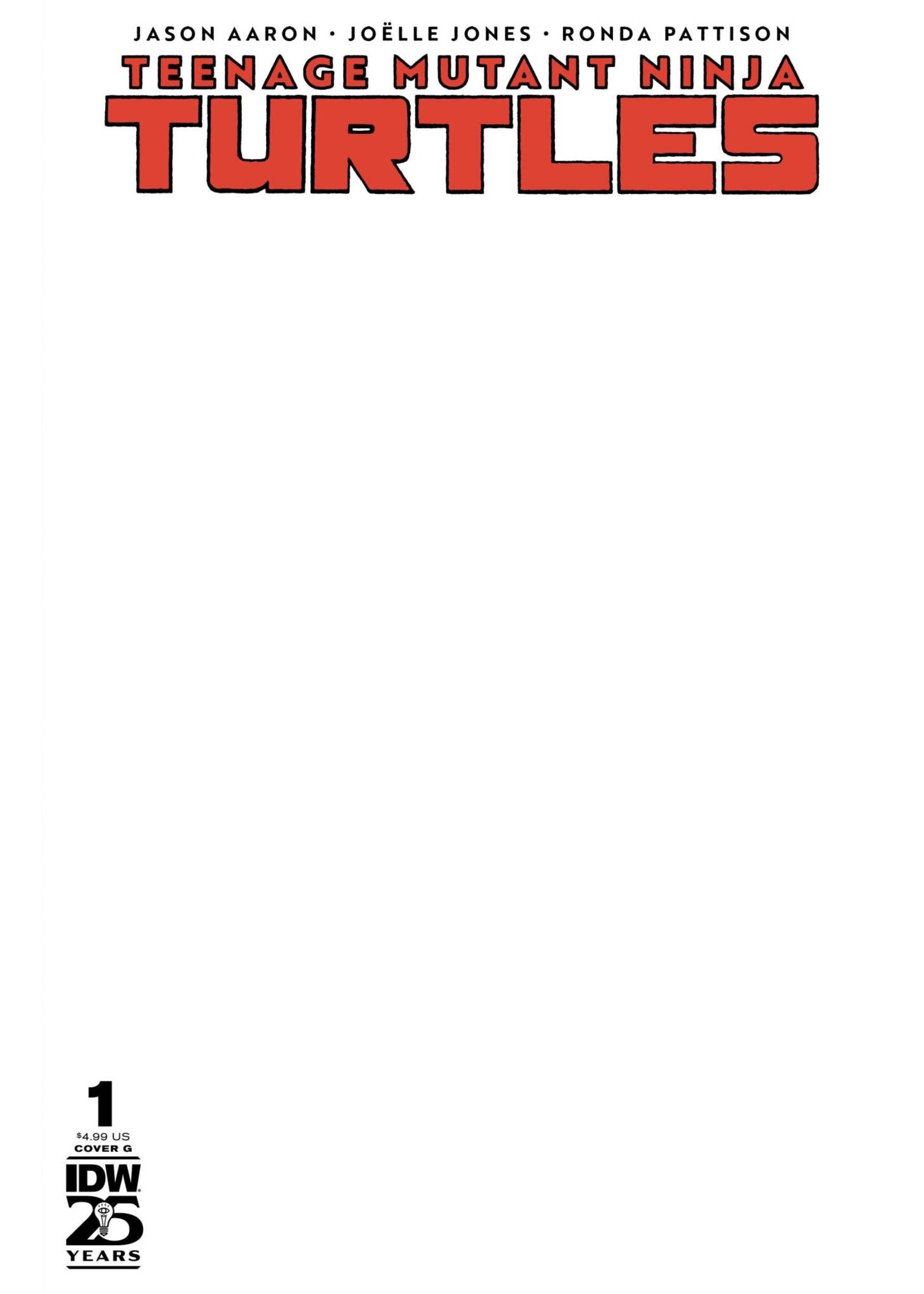 . TEENAGE MUTANT NINJA TURTLES 2024 #1 CVR G SKETCH