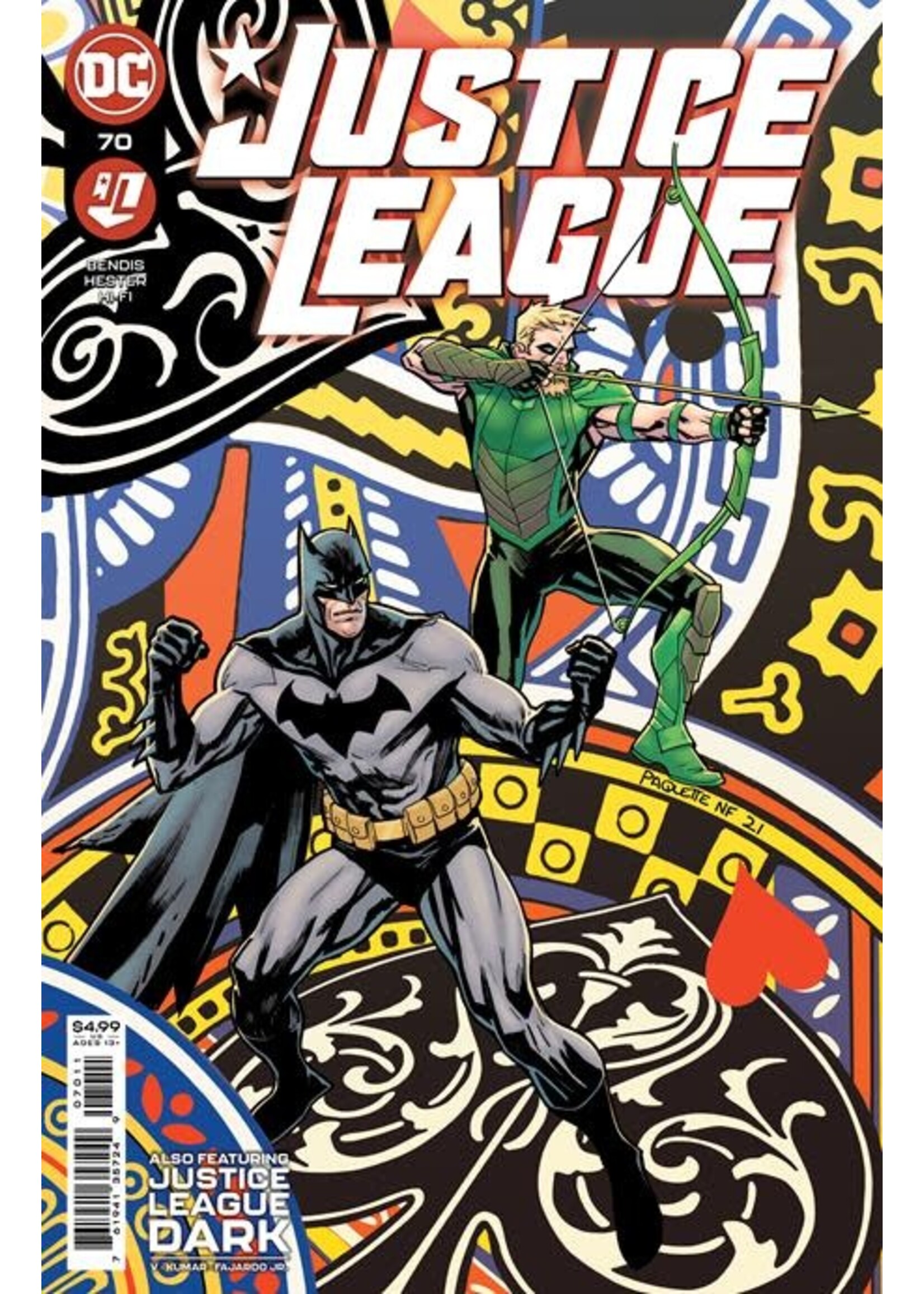 . JUSTICE LEAGUE #70 CVR A