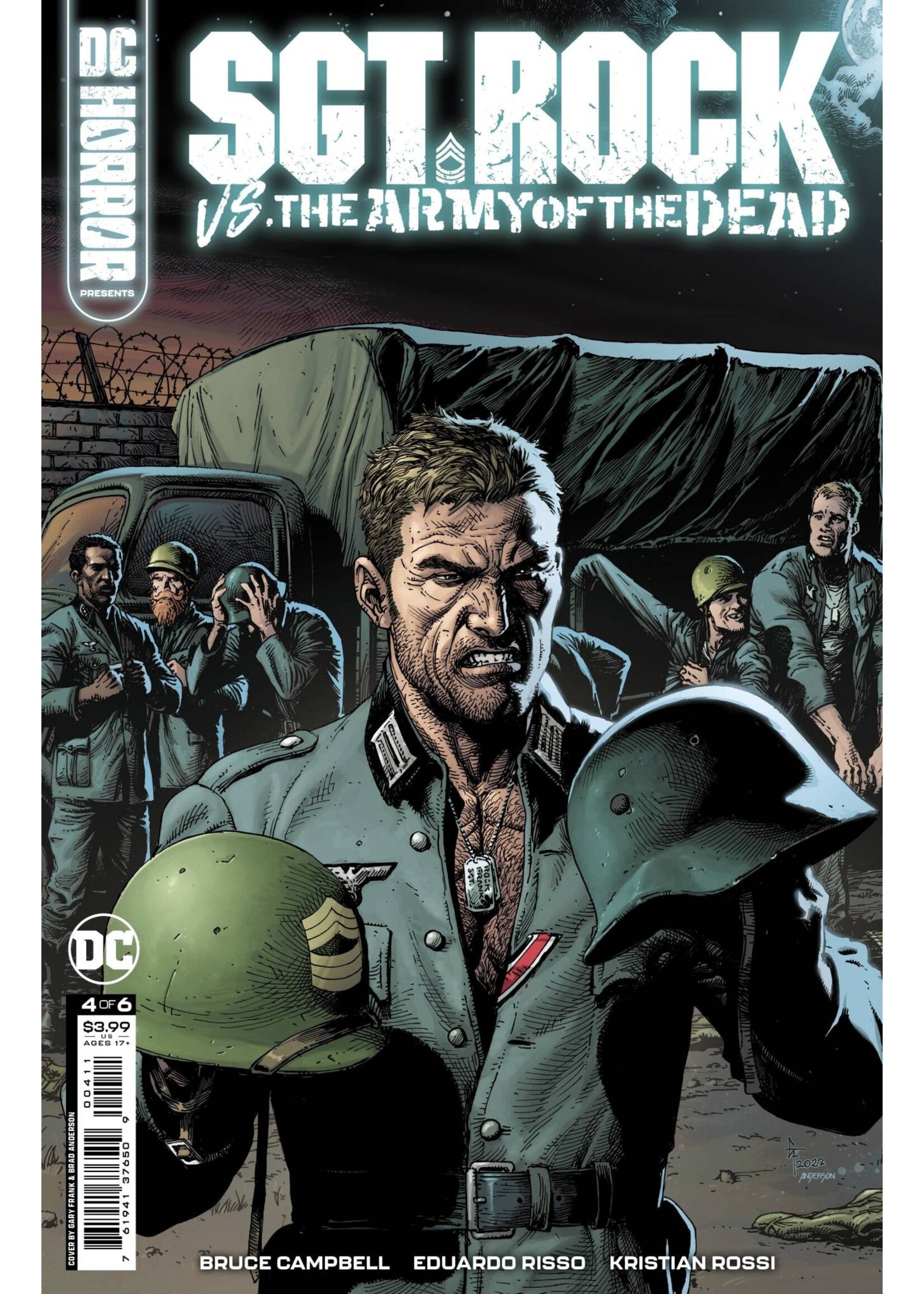 . DC HORROR SGT ROCK VS ARMY OF DEAD #4 CVR A FRANK