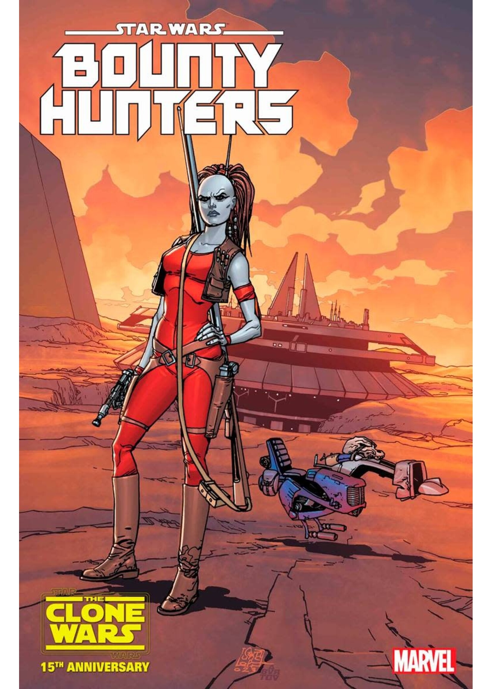 . STAR WARS BOUNTY HUNTERS #37 CLONE WAR 15TH ANN VAR