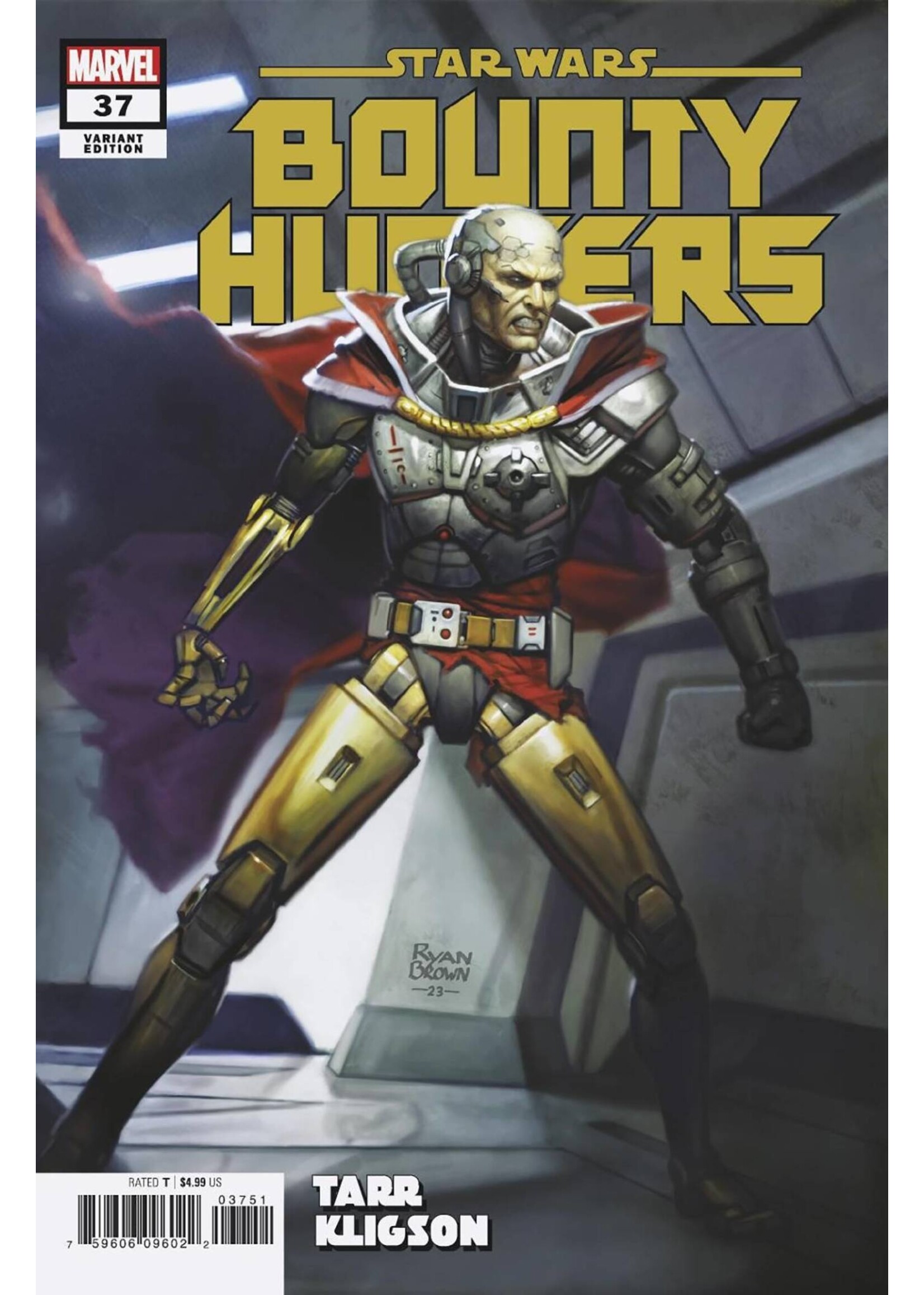 . STAR WARS BOUNTY HUNTERS #37 RYAN BROWN KLIGSON VAR