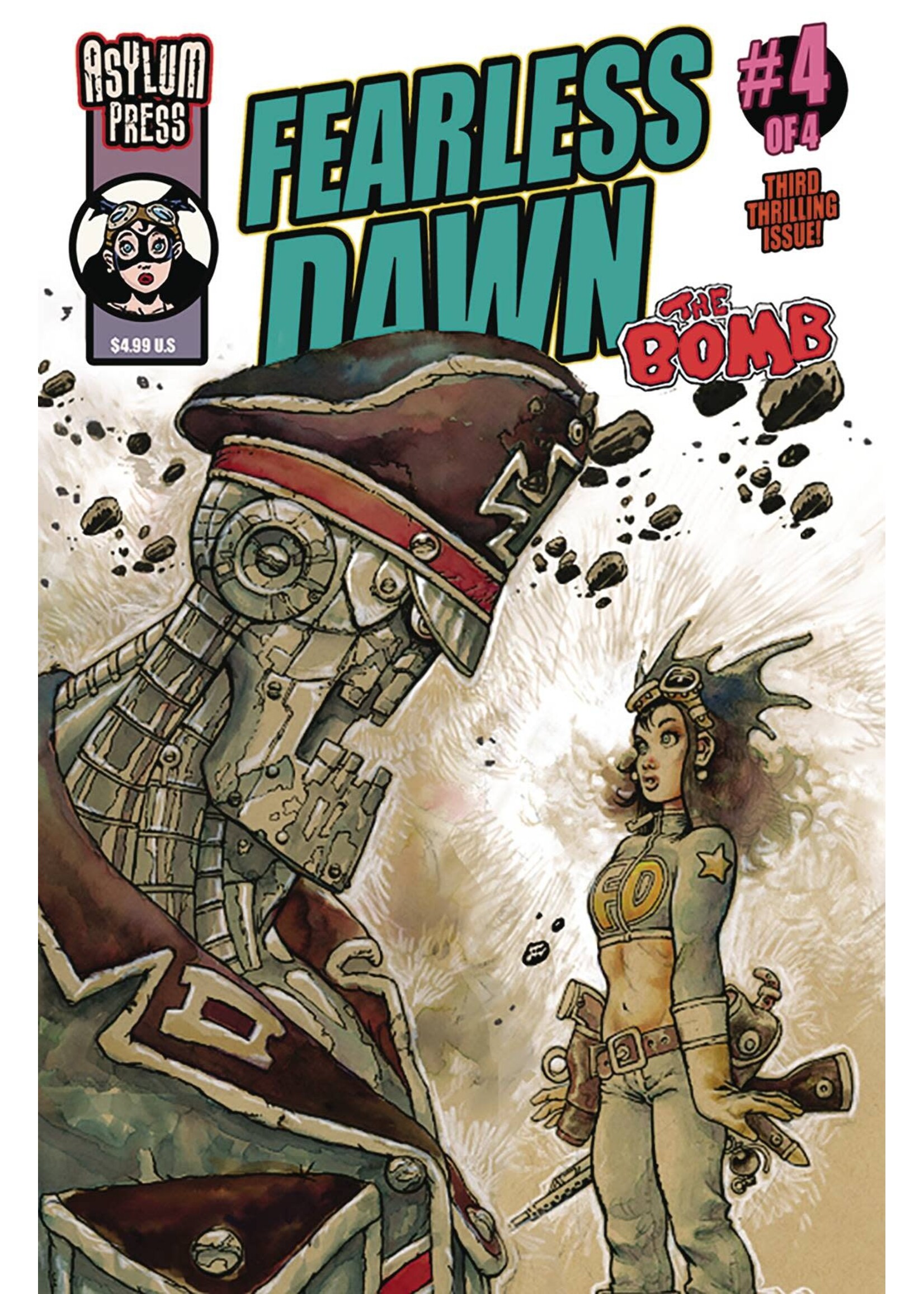 ASYLUM PRESS FEARLESS DAWN THE BOMB #4 (OF 4) CVR A MANNION (MR)