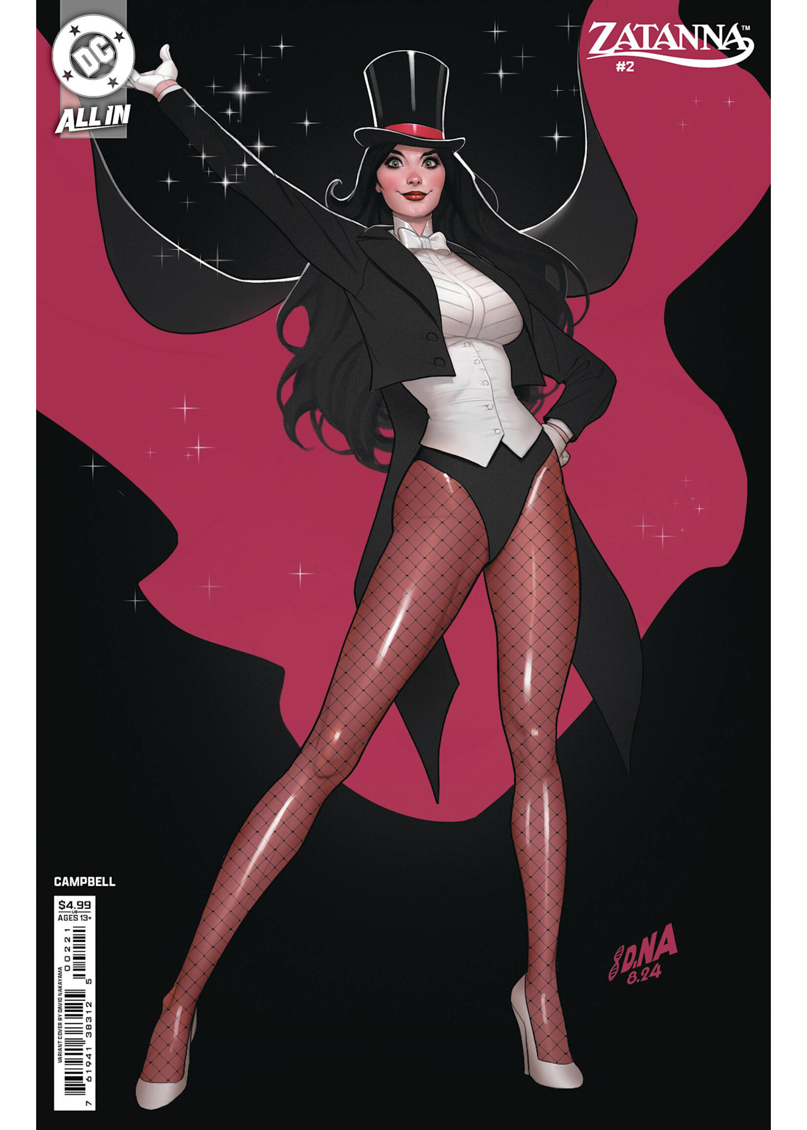 . ZATANNA (2025) #2 (OF 6) CVR B NAKAYAMA