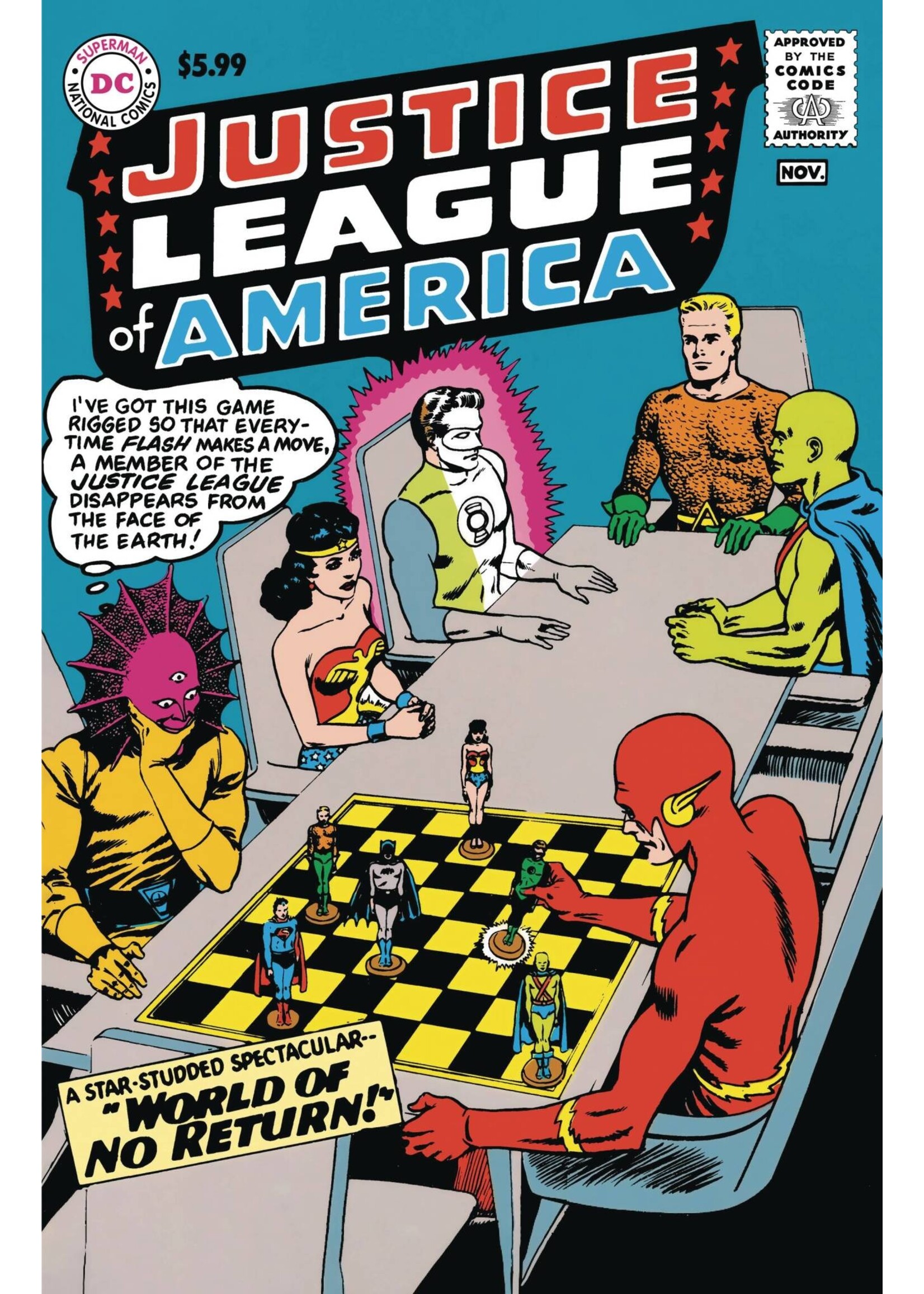 . JUSTICE LEAGUE OF AMERICA #1 FACSIMILE EDITION FOIL