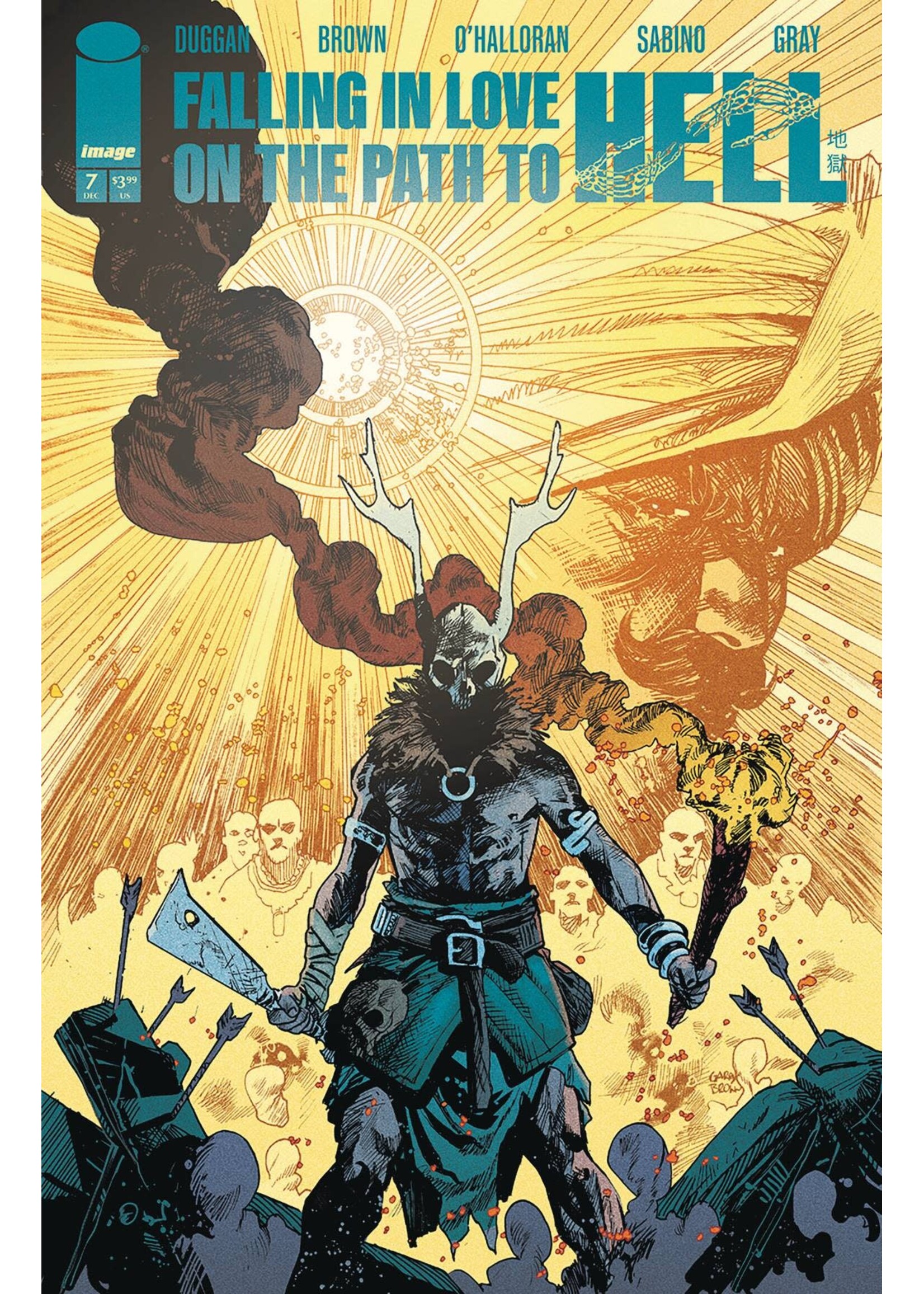 . FALLING IN LOVE ON THE PATH TO HELL #7 CVR A BROWN (MR)