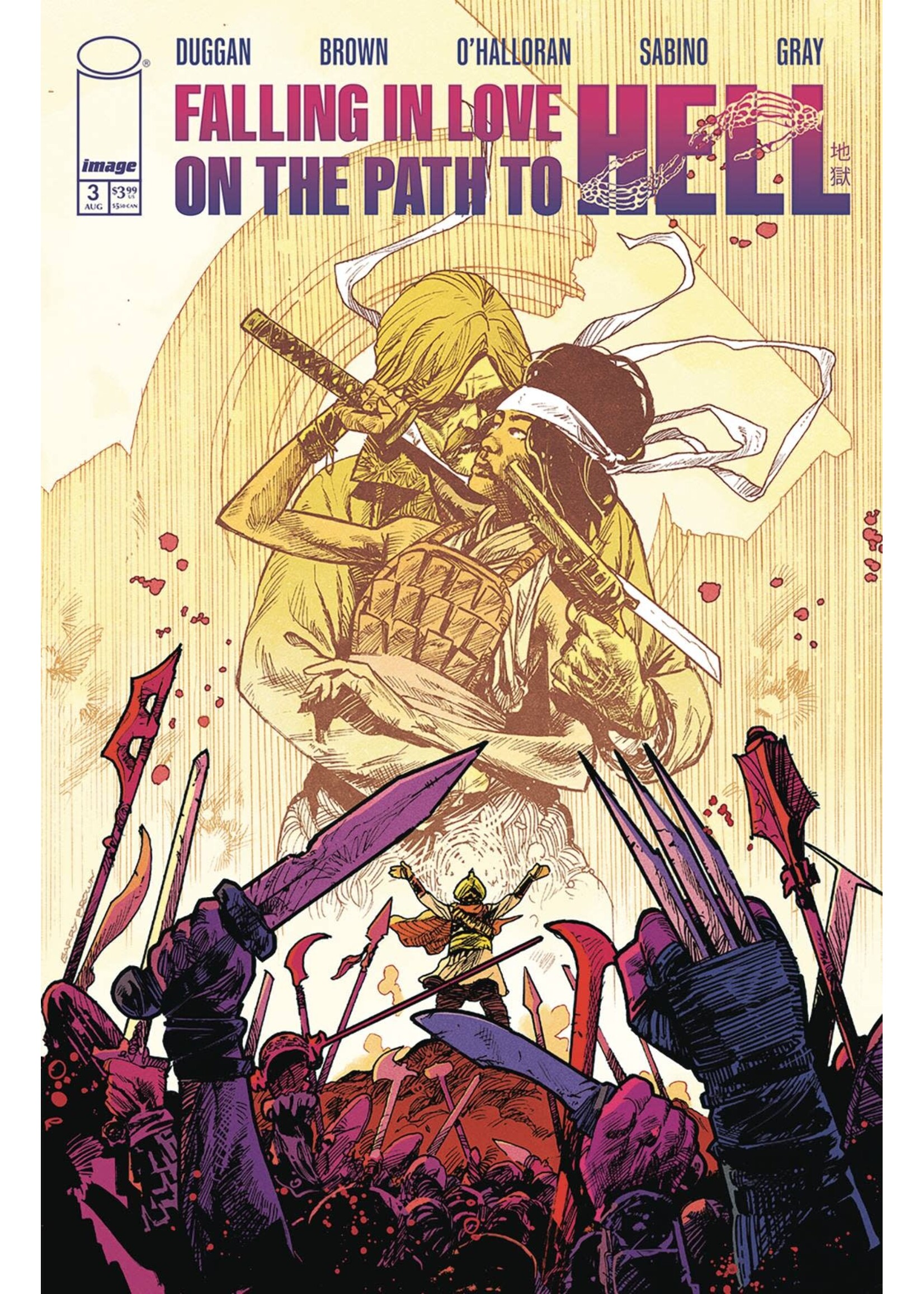 . FALLING IN LOVE ON PATH TO HELL #3 CVR A BROWN