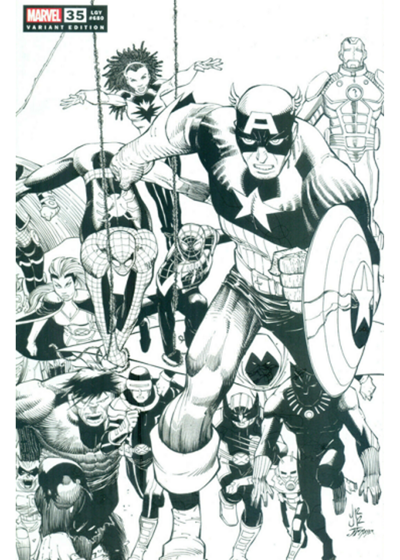 . FANTASTIC FOUR #35 PRH B&W VARIANT - 1 per store (MARVEL 2020)