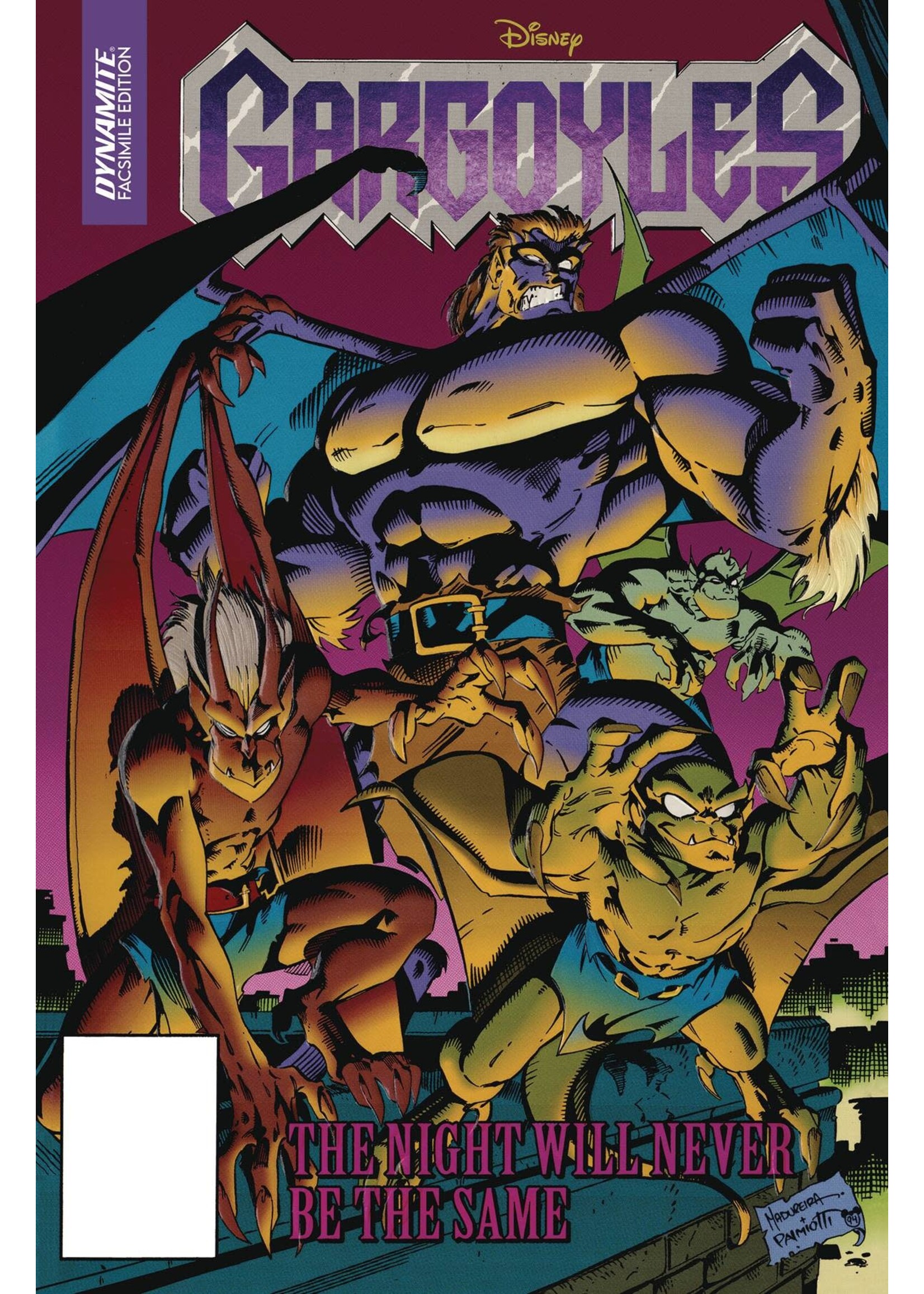 . GARGOYLES (1995) #1 FACSIMILE PURPLE FOIL ED