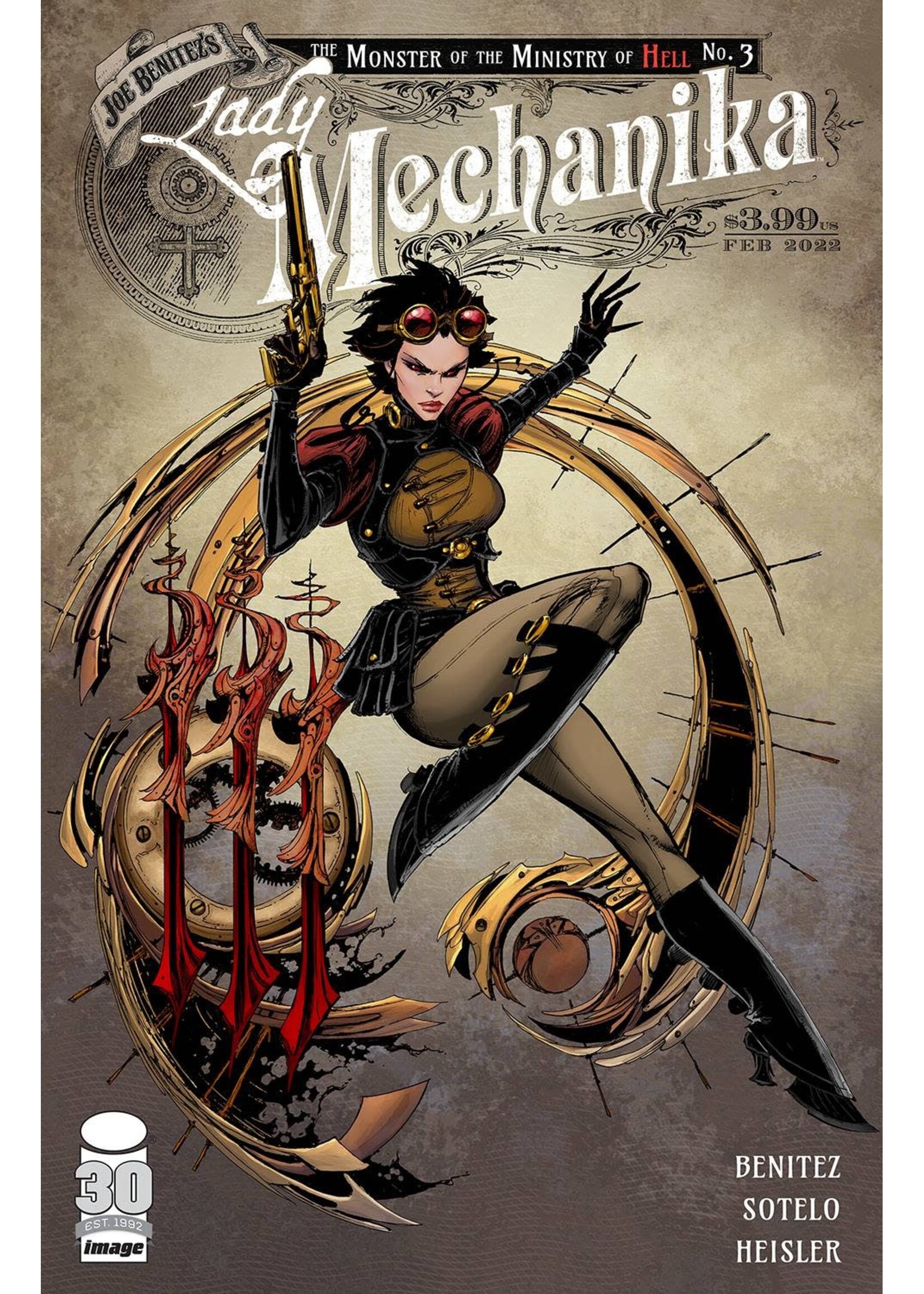 . LADY MECHANIKA MONSTER OF MINISTRY #3 (OF 4) CVR A BENITEZ &