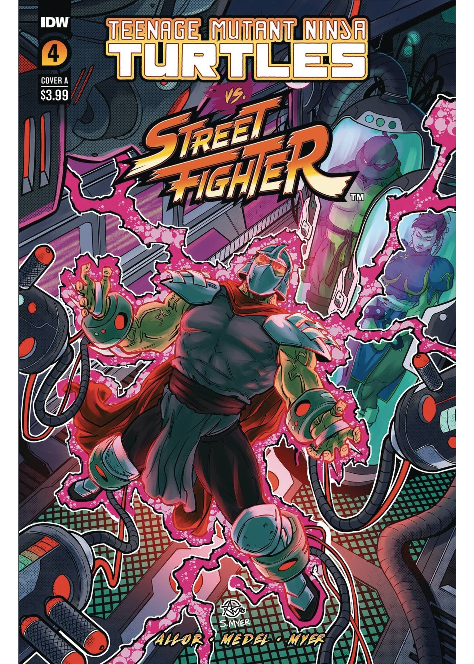 . TMNT VS STREET FIGHTER #4 (OF 5) CVR A MEDEL