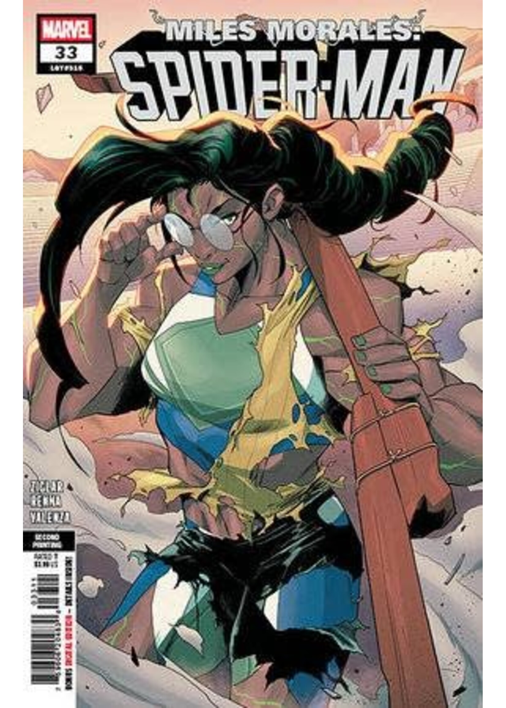 MARVEL COMICS MILES MORALES SPIDER-MAN (2022) #33 RENNA 2ND PRINT VAR