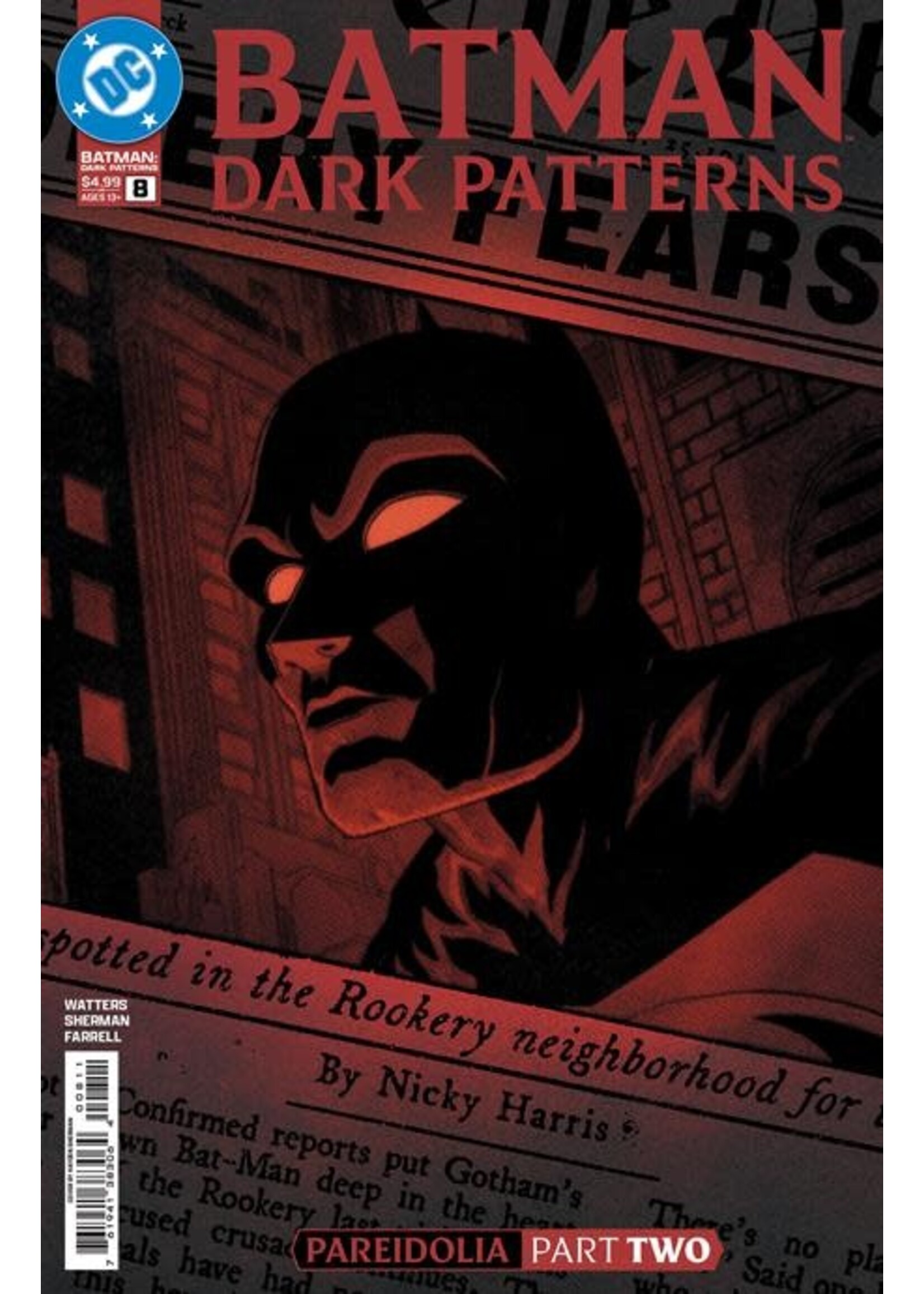 DC COMICS BATMAN DARK PATTERNS #8 (OF 12) CVR A SHERMAN