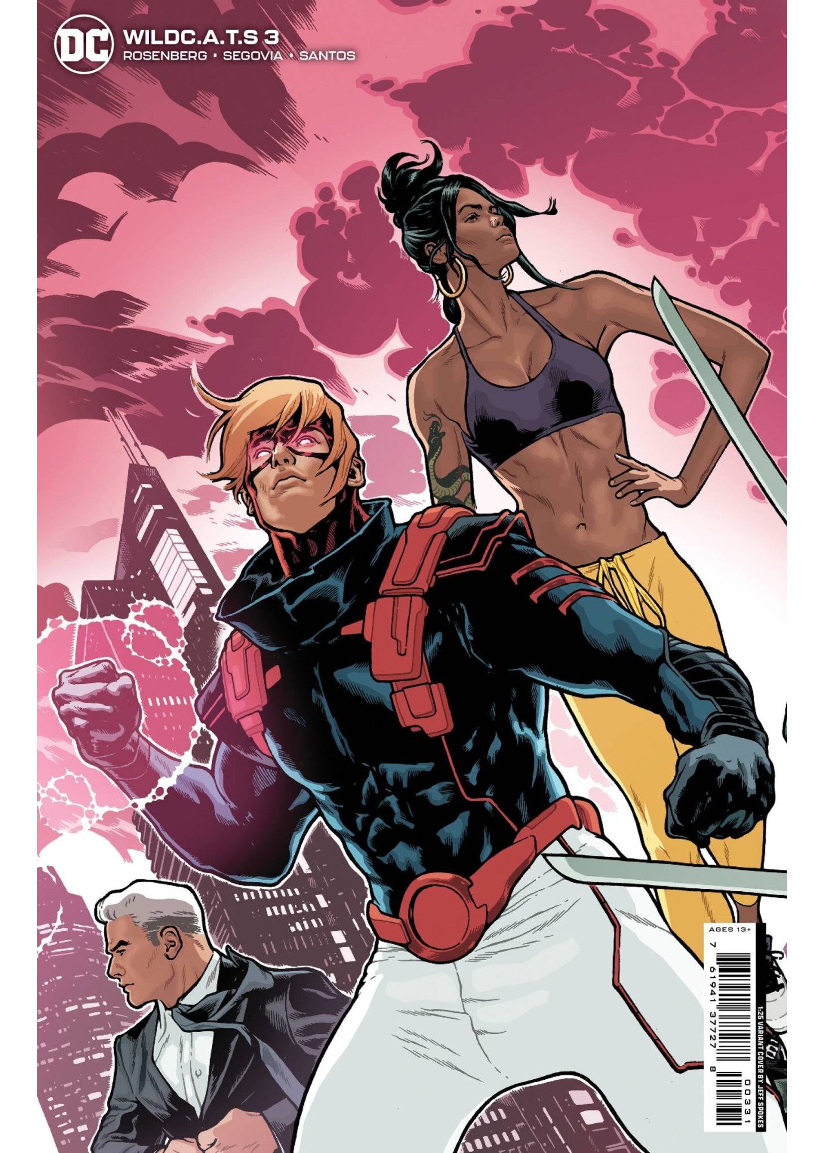 . WILDCATS #3 CVR C 1:25 JEFF SPOKES CARD STOCK VAR