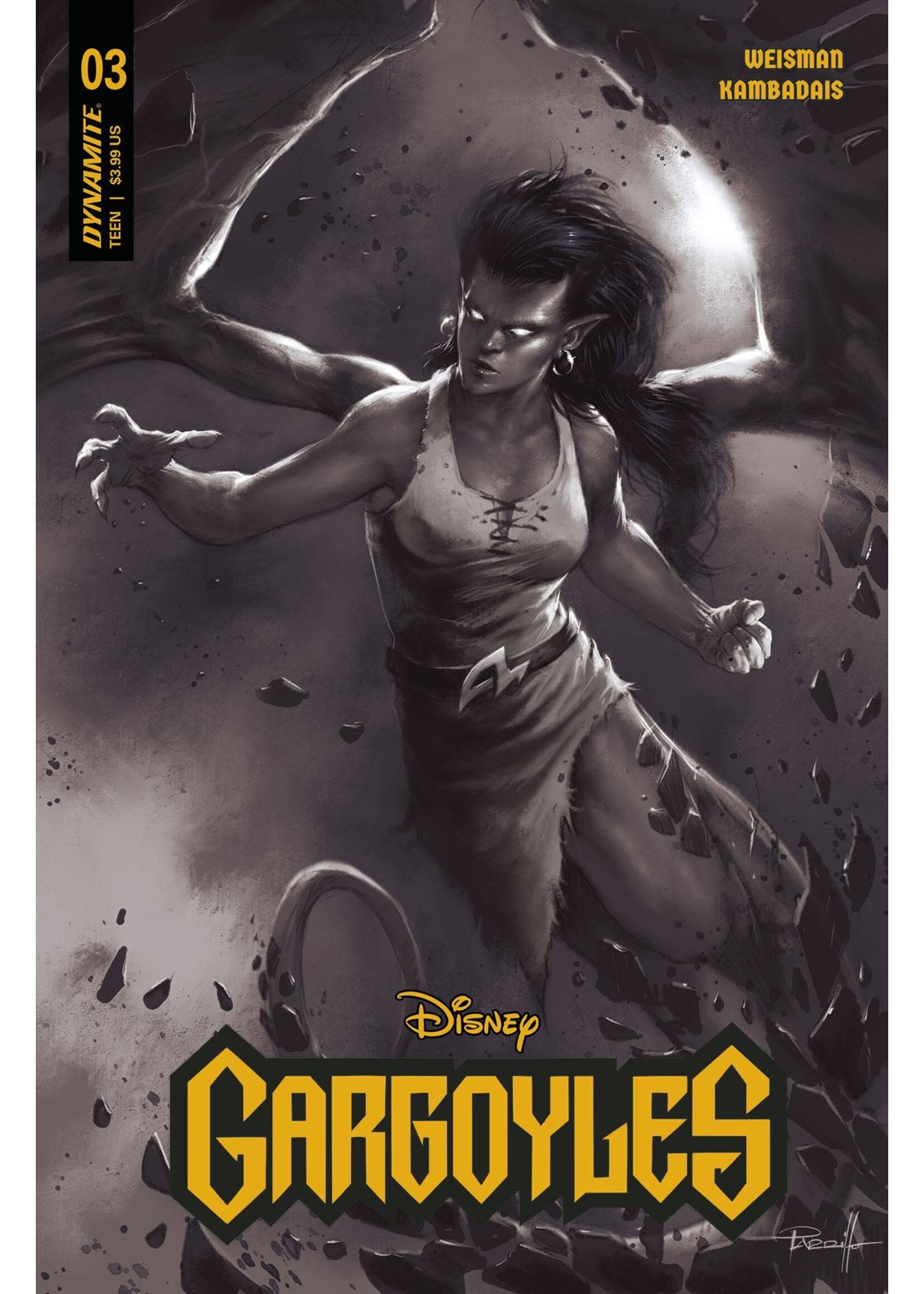 . GARGOYLES (2023) #3 CVR Z 10 COPY FOC INCV PARRILLO B&W