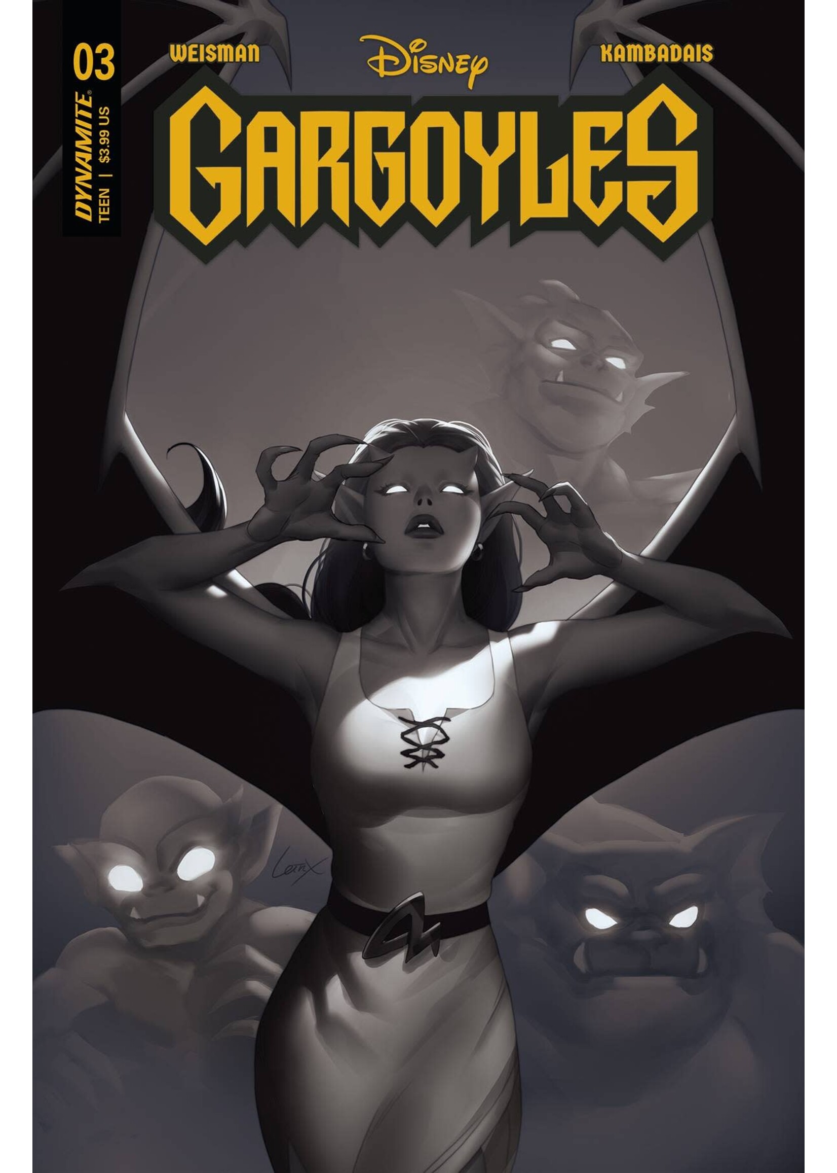 . GARGOYLES (2023) #3 CVR ZB 10 COPY FOC INCV LEIRIX B&W