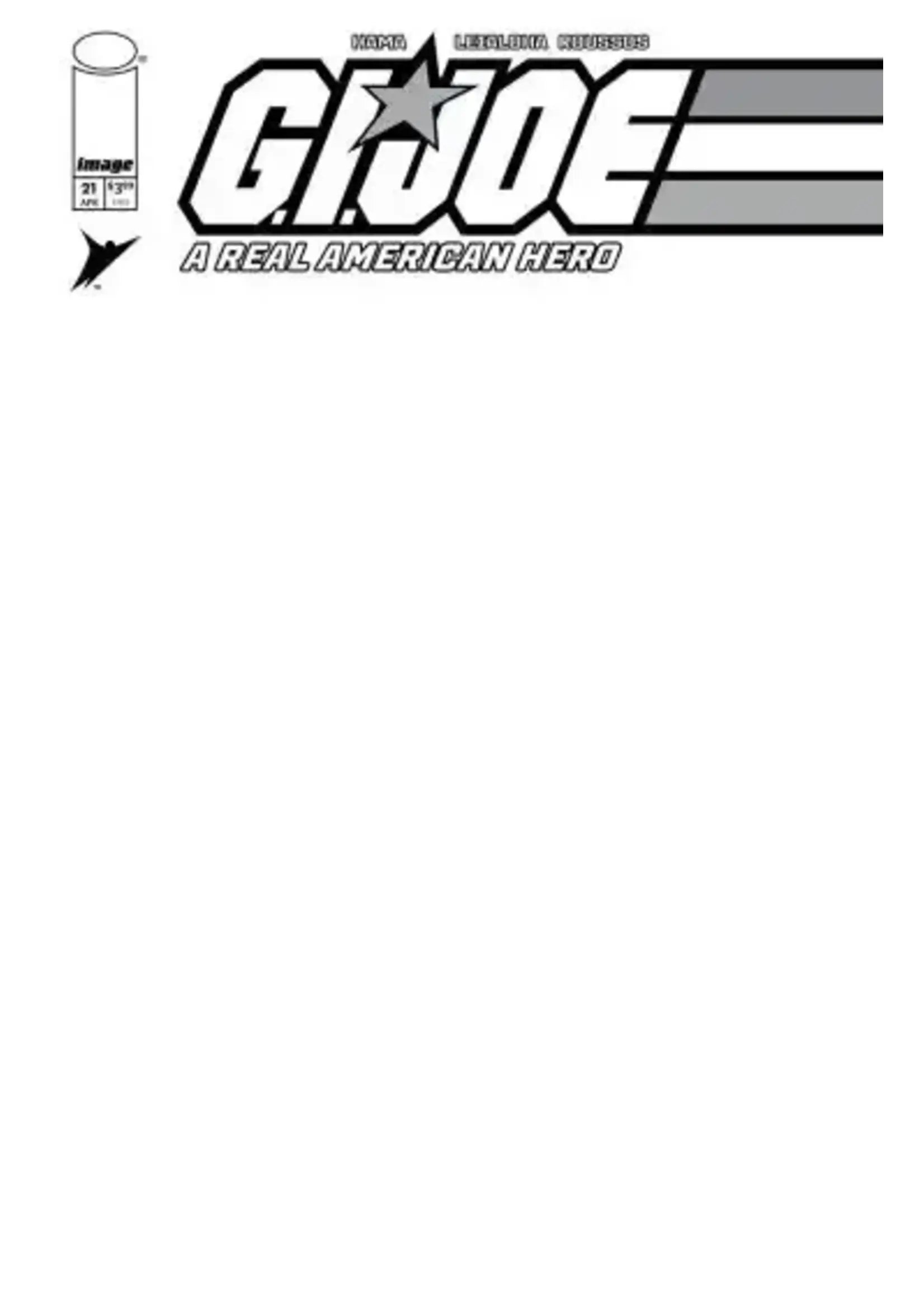 . GI JOE RAH SILENT MISSIONS EDITION #21 CVR E BLANK SKETCH VAR