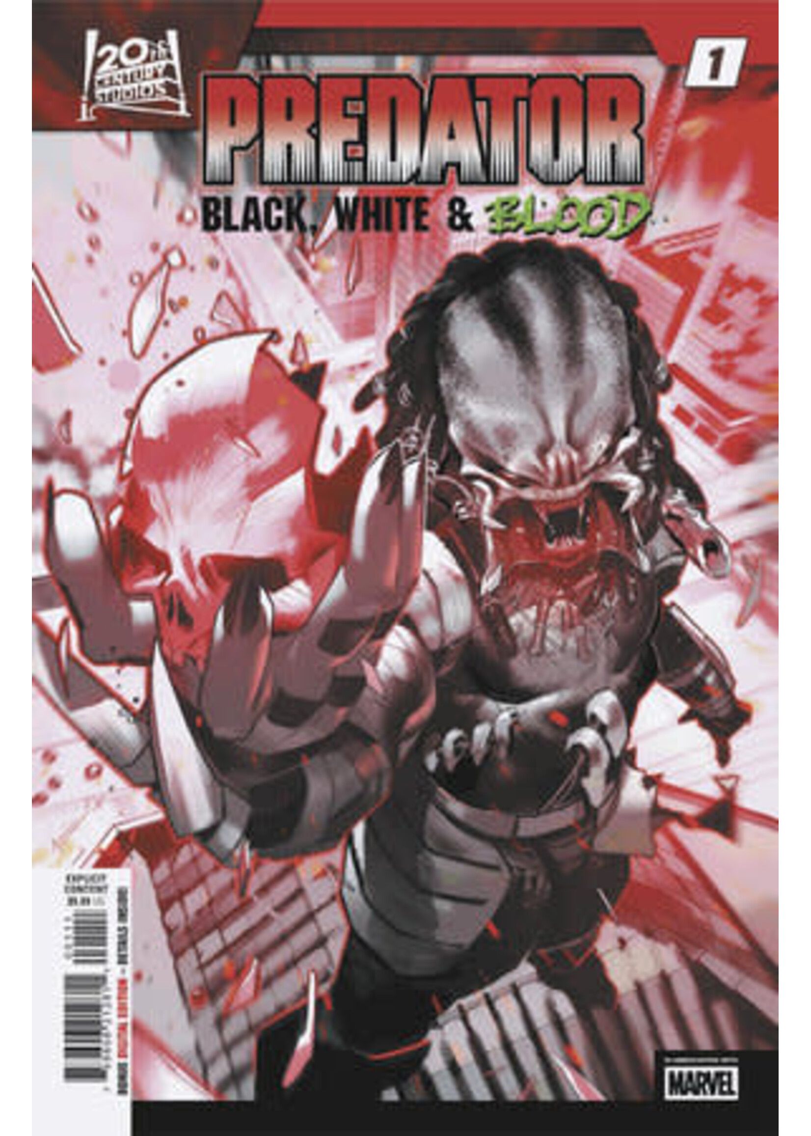 MARVEL COMICS PREDATOR BLACK, WHITE & BLOOD (2025) #1