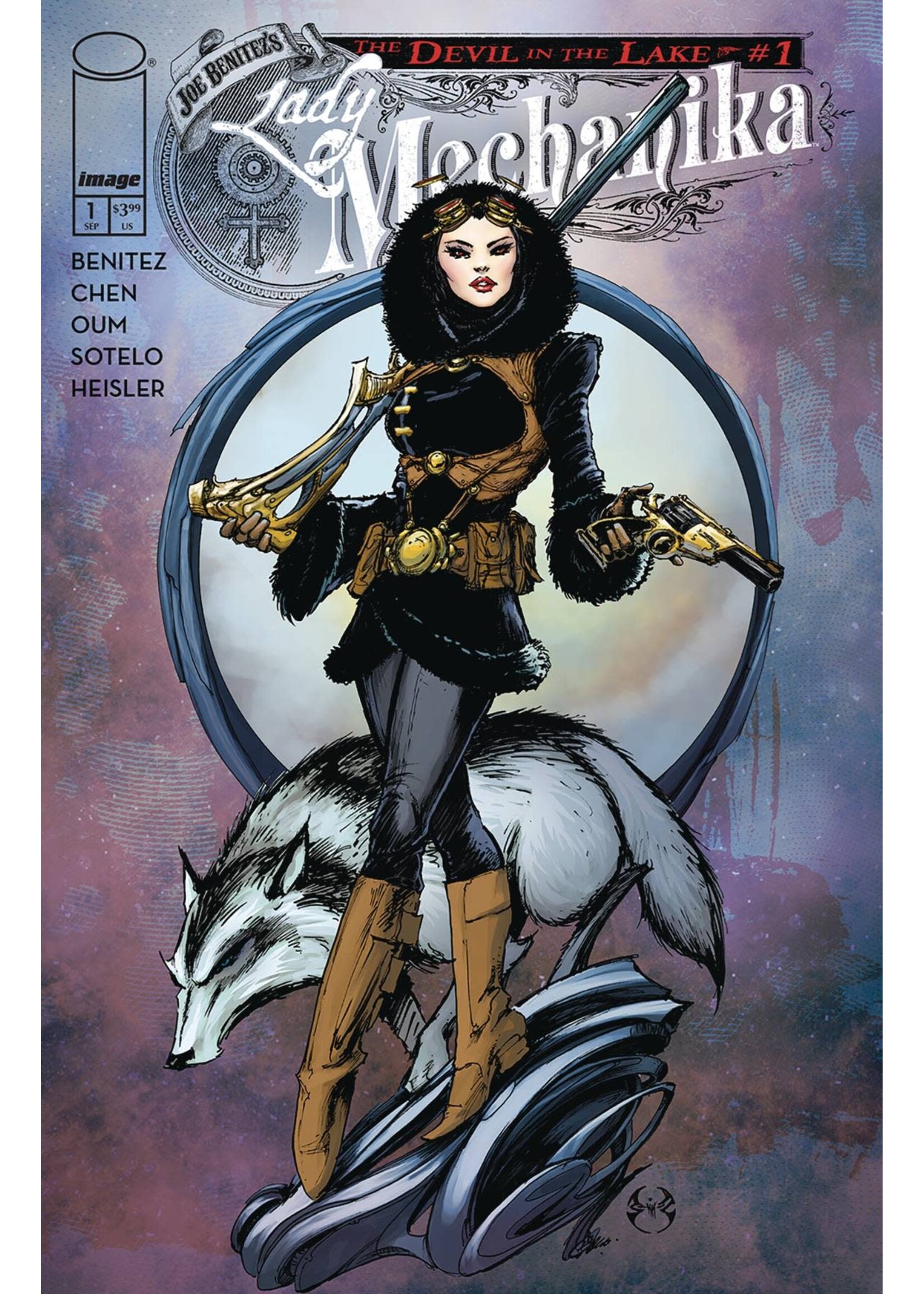 . LADY MECHANIKA DEVIL IN THE LAKE #1 (OF 4) CVR A BENITEZ