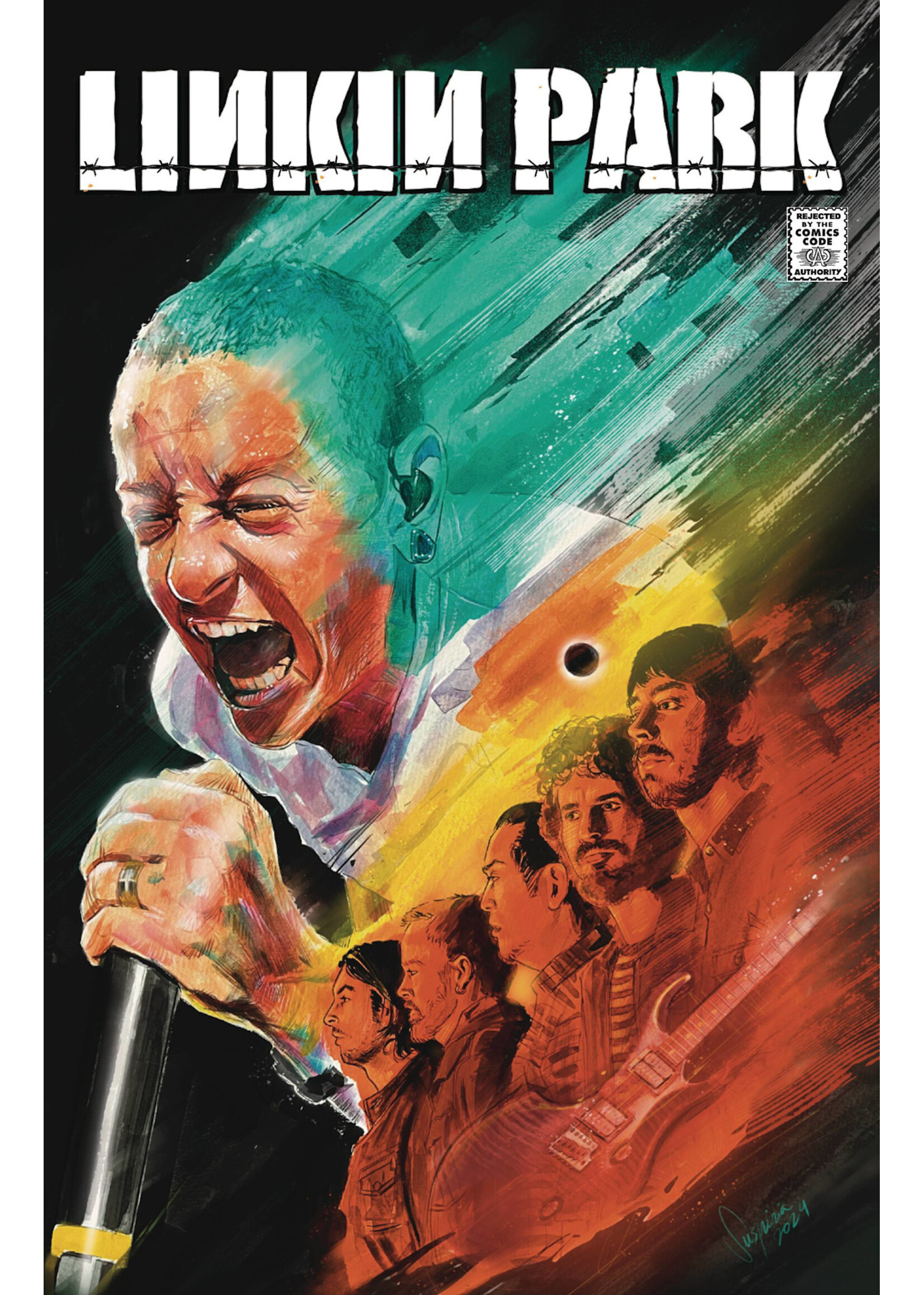 10 TON PRESS ROCK & ROLL BIOGRAPHIES LINKIN PARK CVR A VILCHEZ (MR)