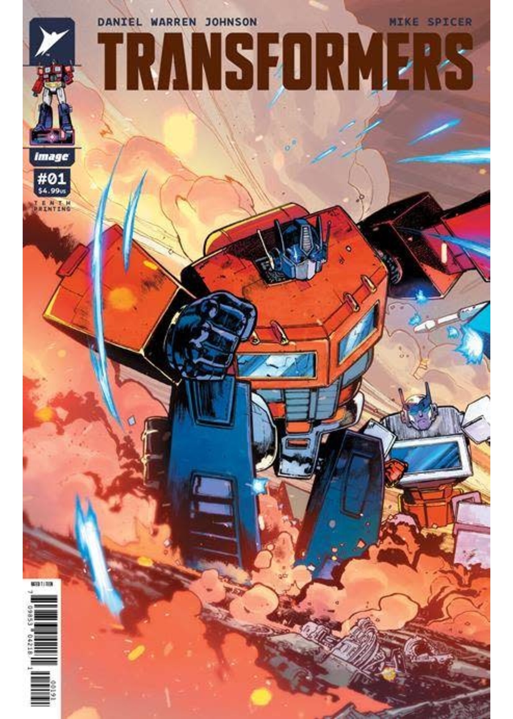 . TRANSFORMERS (2023) #1 10TH PTG CVR I OPTIMUS PRIME CONNECTING VAR