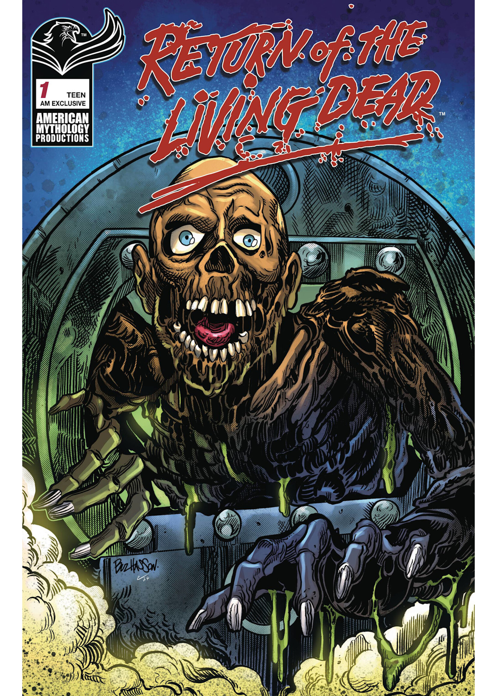 AMERICAN MYTHOLOGY PRODUCTIONS RETURN OF THE LIVING DEAD (2024) #1 CVR F HASSON FOC