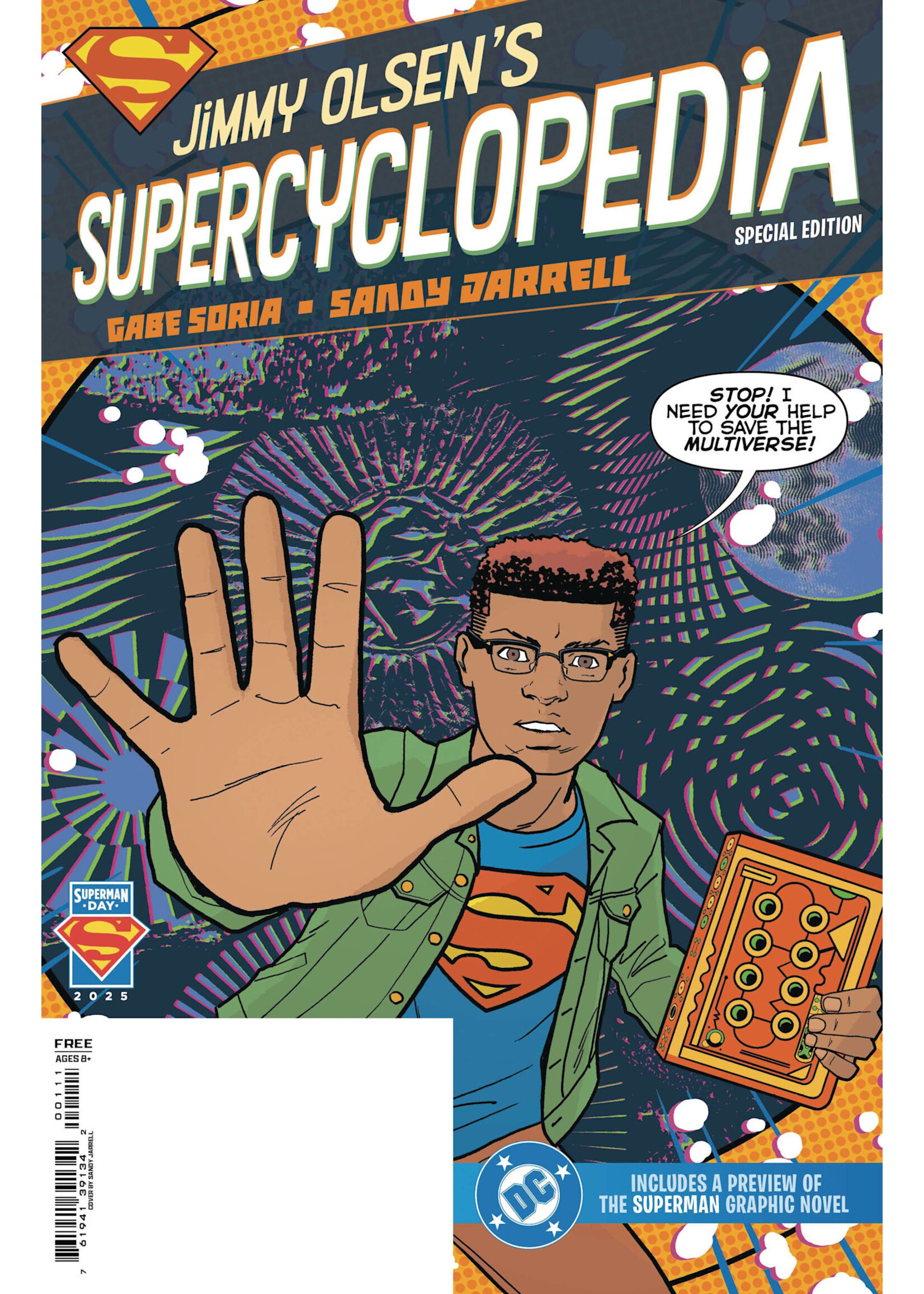 . SUPERMAN DAY 2025 BUNDLE OF 25 JIMMY OLSENS SUPERCYCLOPEDIA