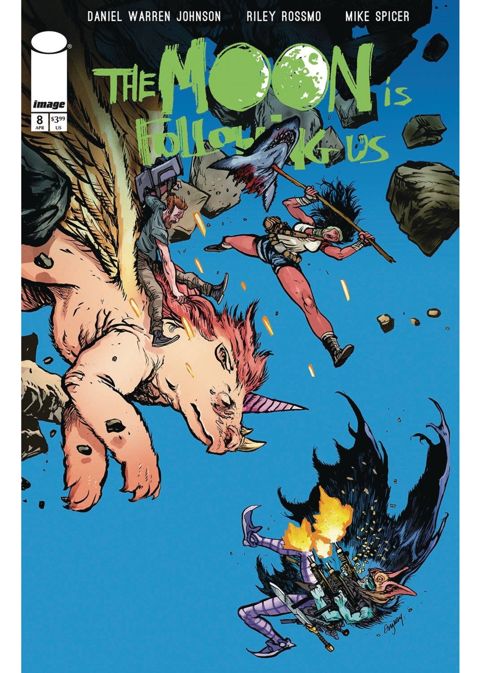 . THE MOON IS FOLLOWING US #8 (OF 10) CVR B JOHNSON & SPICER VAR